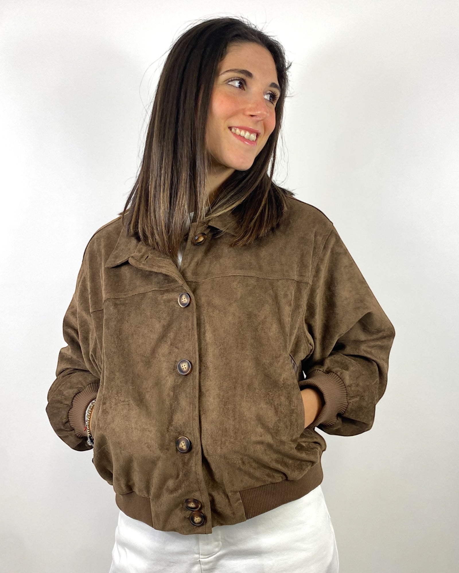 SUSY MIX BOMBER ECO-DAINETTO MORO
