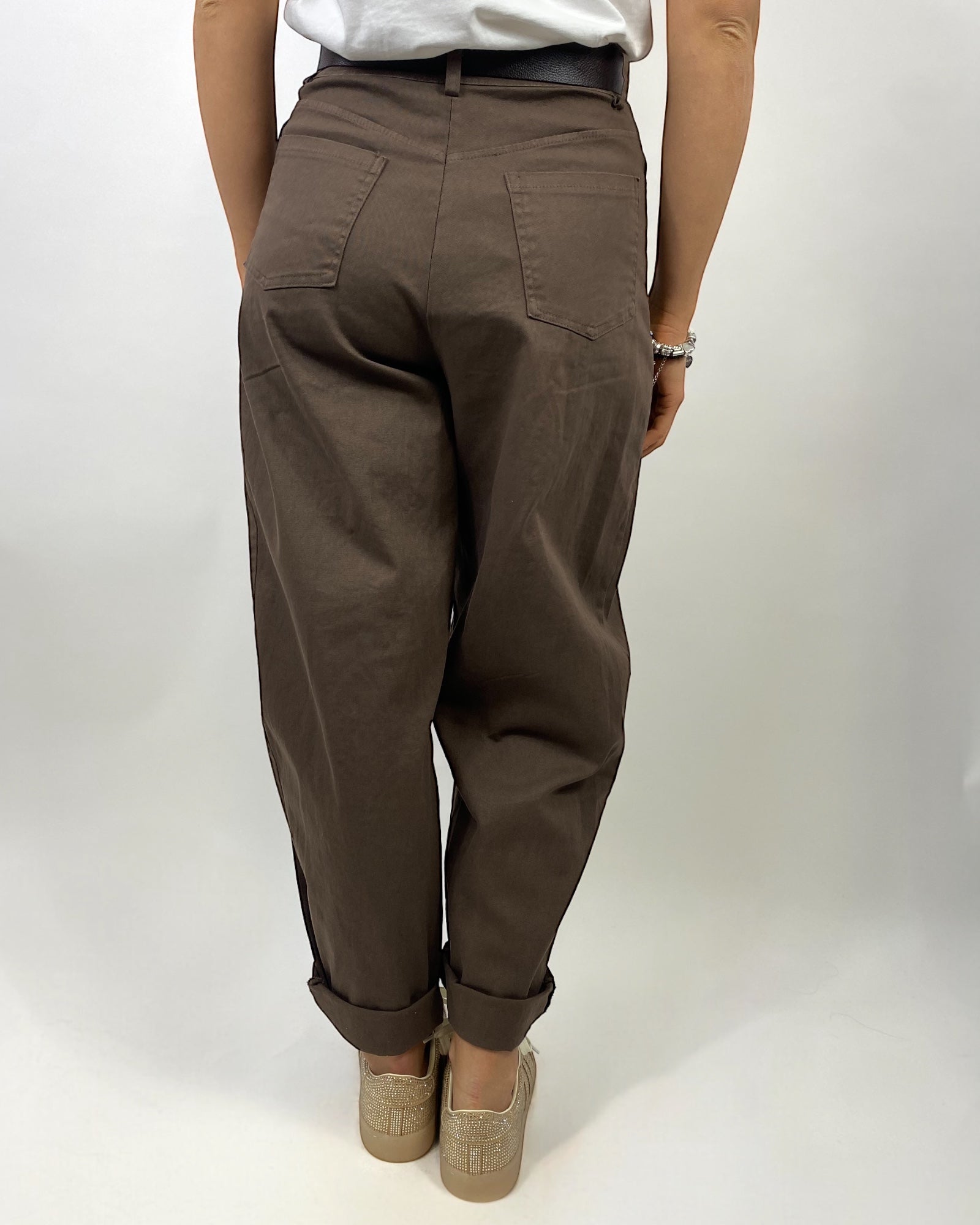 SUSY MIX PANTALONE OVETTO MORO