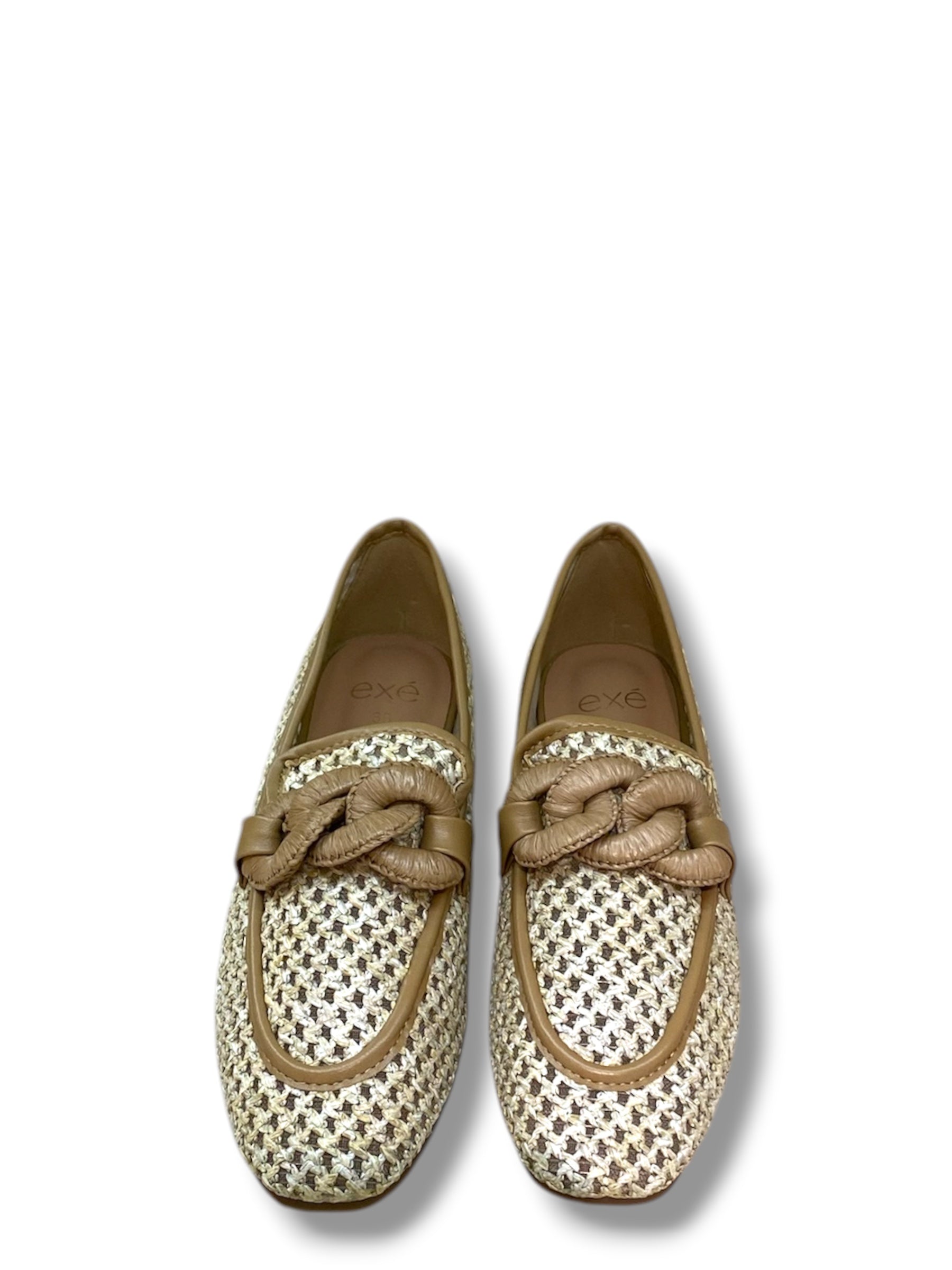 EXÉ MOCASSINO RAFFIA BEIGE