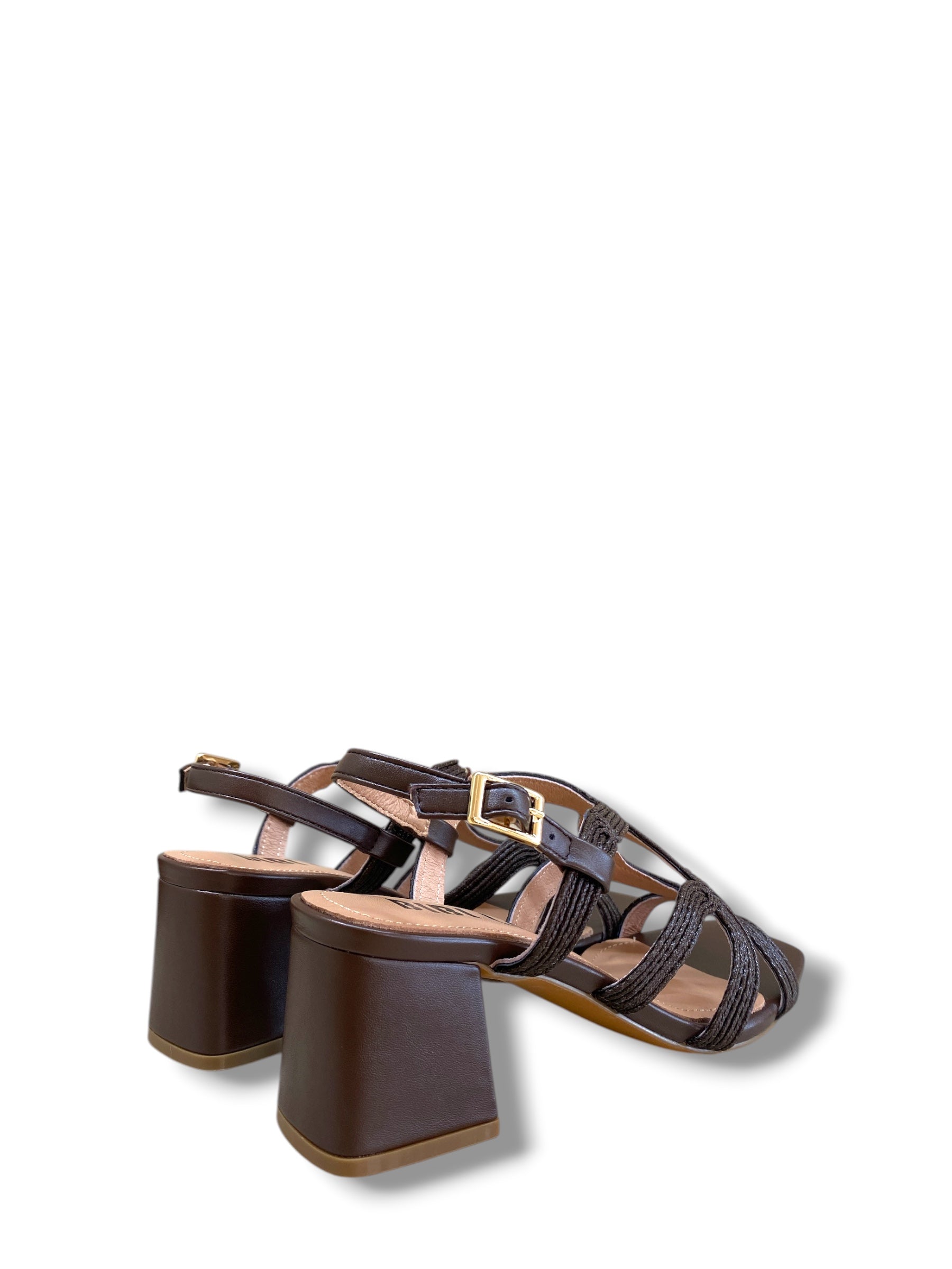 BIBI LOU SANDALO TRECCIA MARRONE