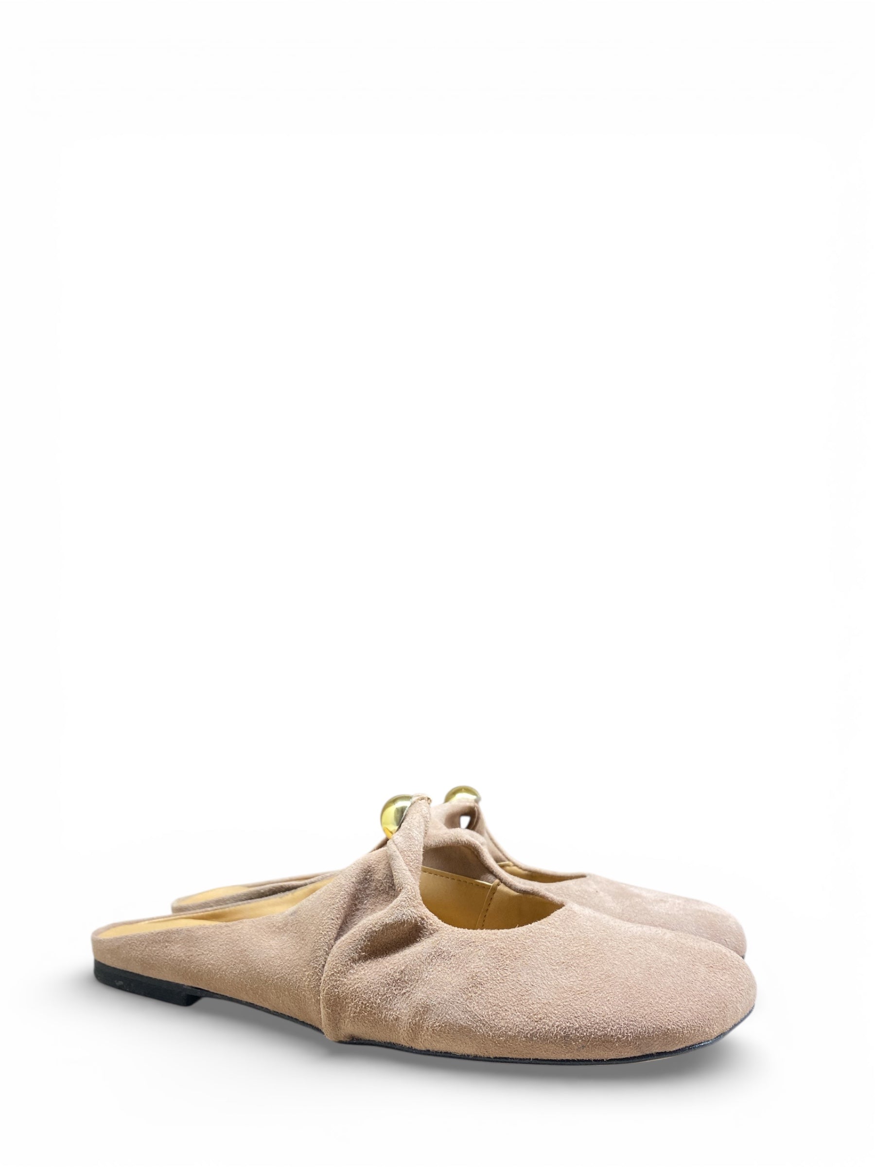 DIVINE FOLLIE SABOT NUDE SFERA ORO