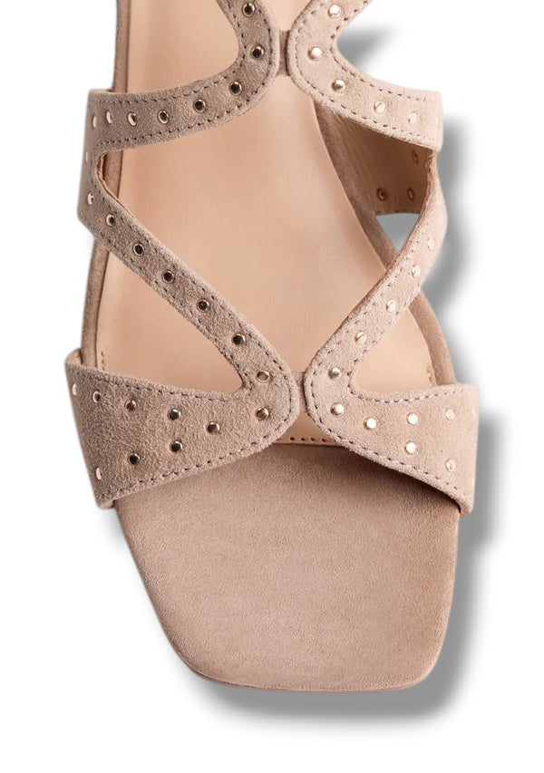 GIOSEPPO SANDALO SUEDE BORCHIE TAN