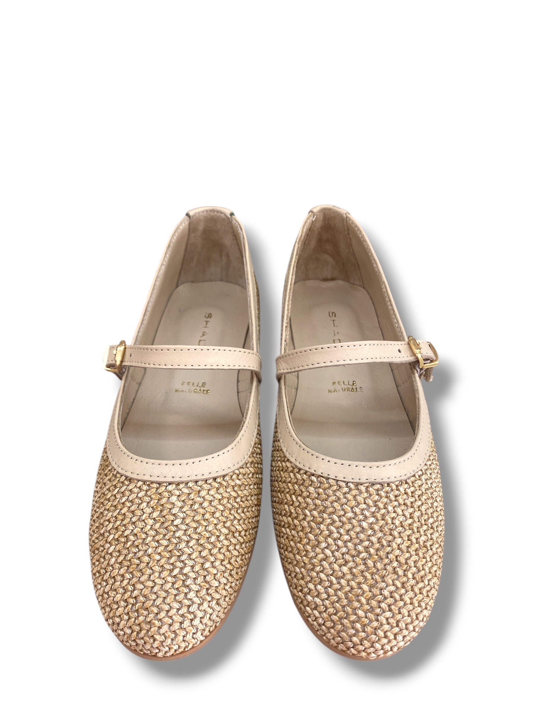 SHADDY BALLERINA RAFFIA BEIGE