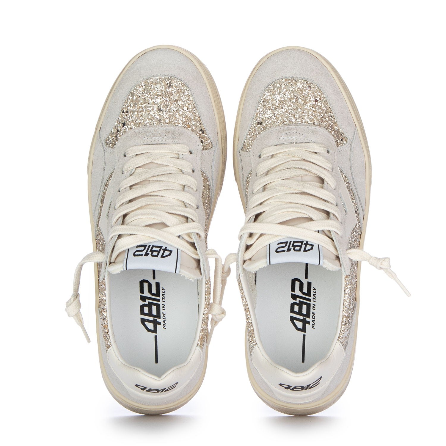 4B12 SNEAKERS HYPER GLITTER CHAMPAGNE