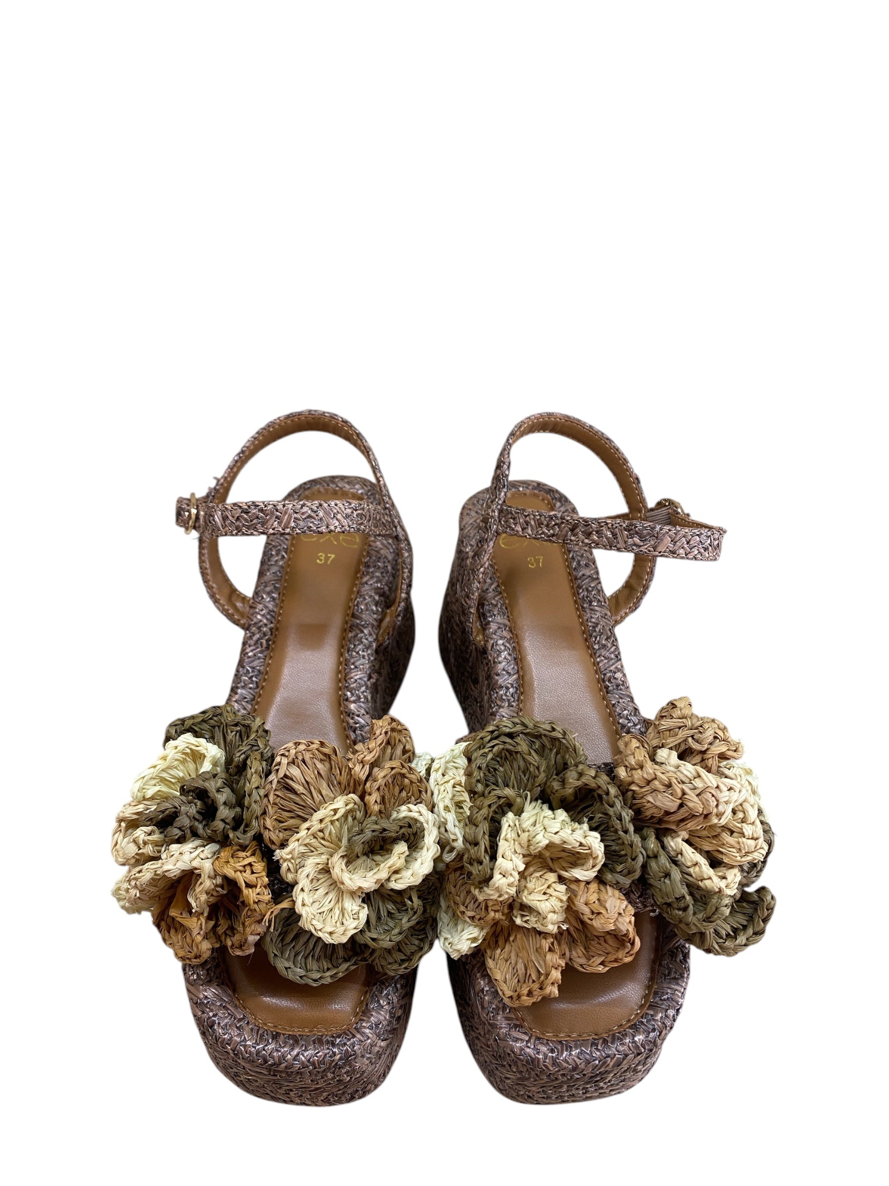 EXÉ SANDALO RAFFIA FIORI