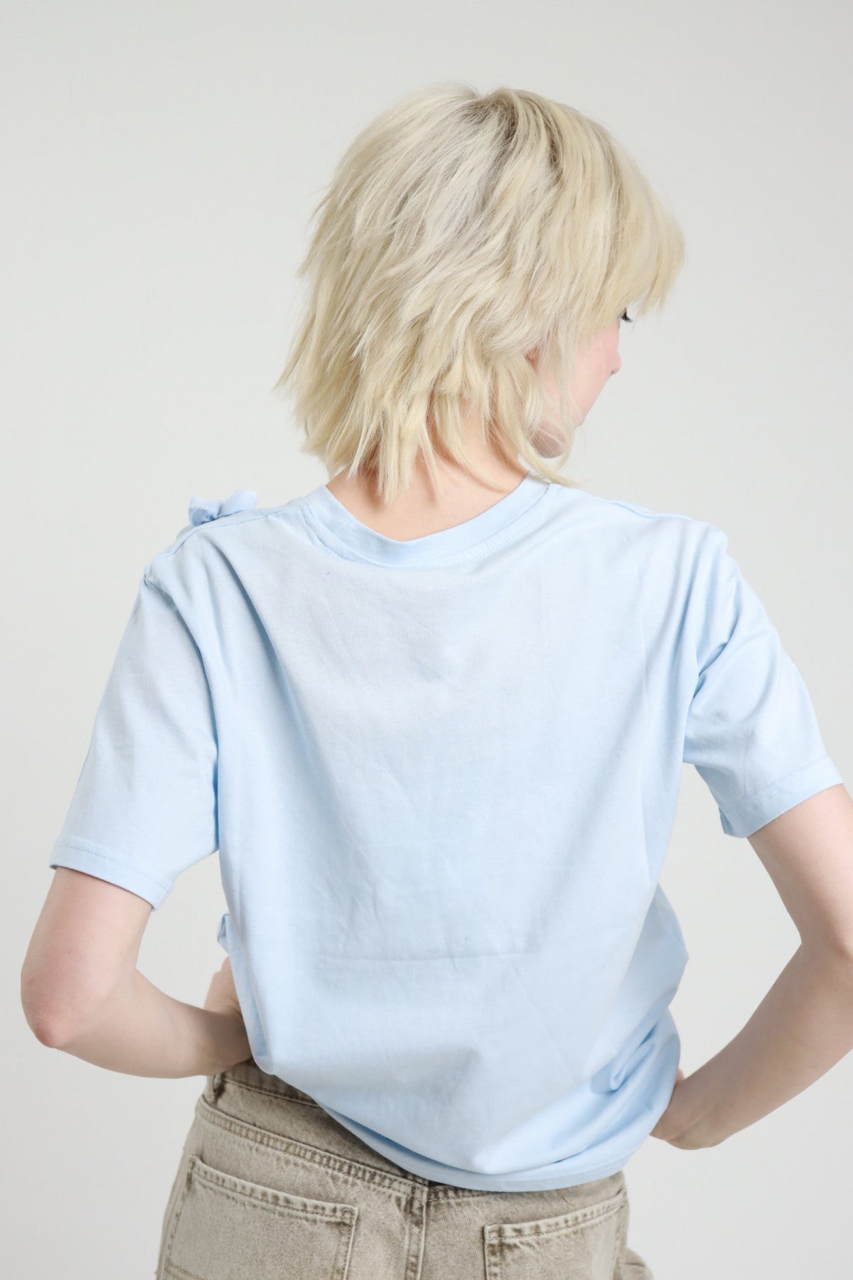 SUSY MIX T-SHIRT FIORI CELESTE