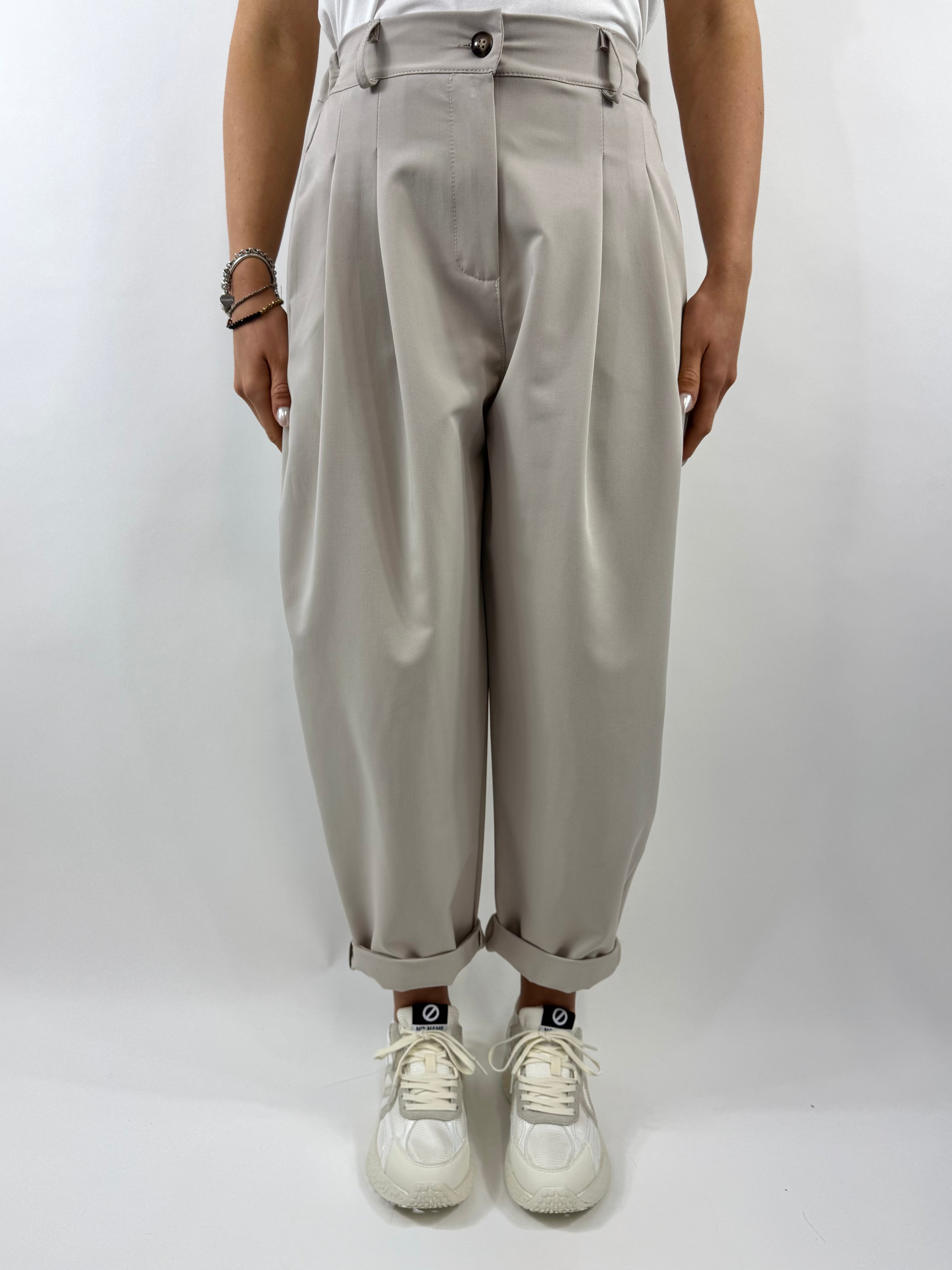 CECILE PANTALONE PENCE SABBIA