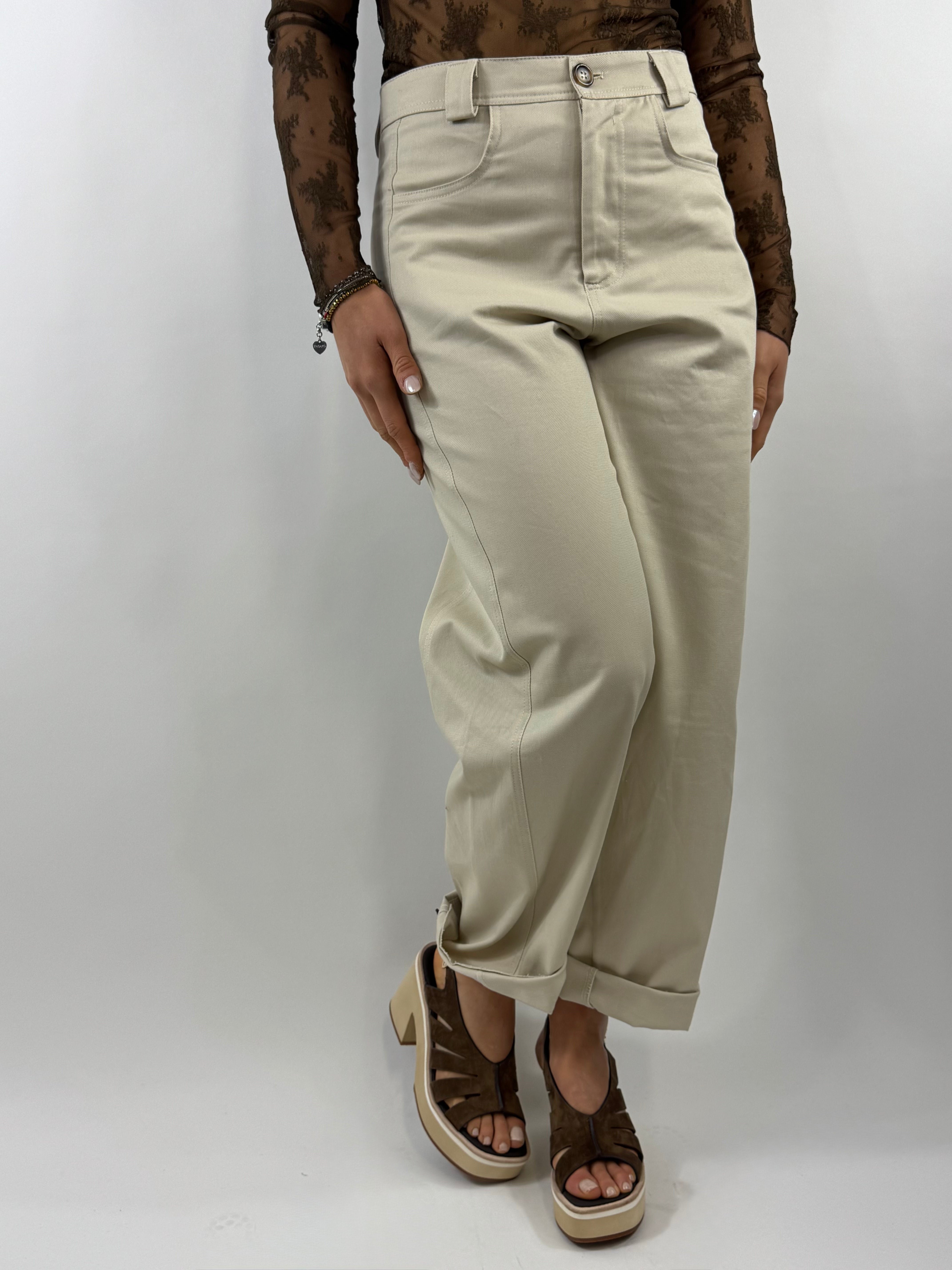 SUSY MIX PANTALONE BALOON BEIGE