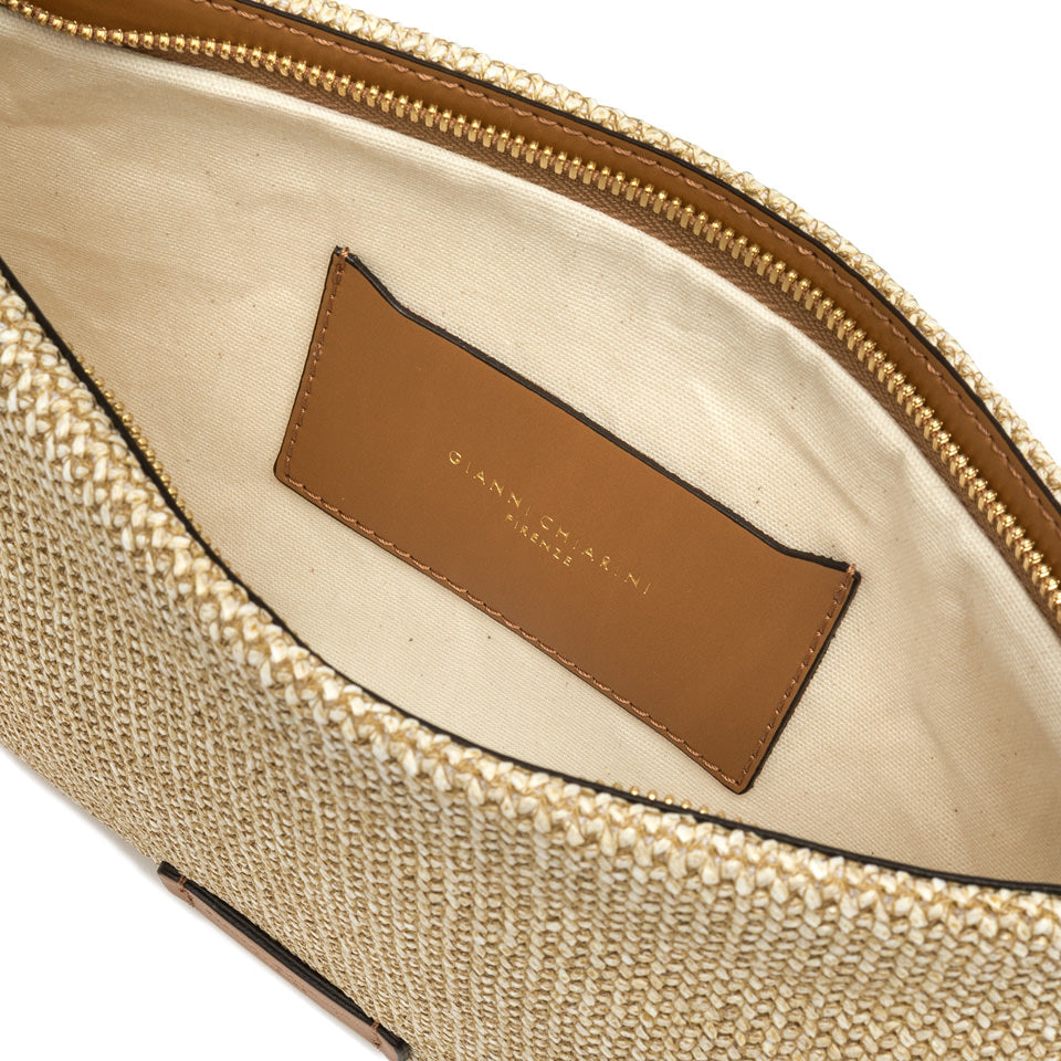 GIANNI CHIARINI BORSA HERMY NATURALE CUOIO