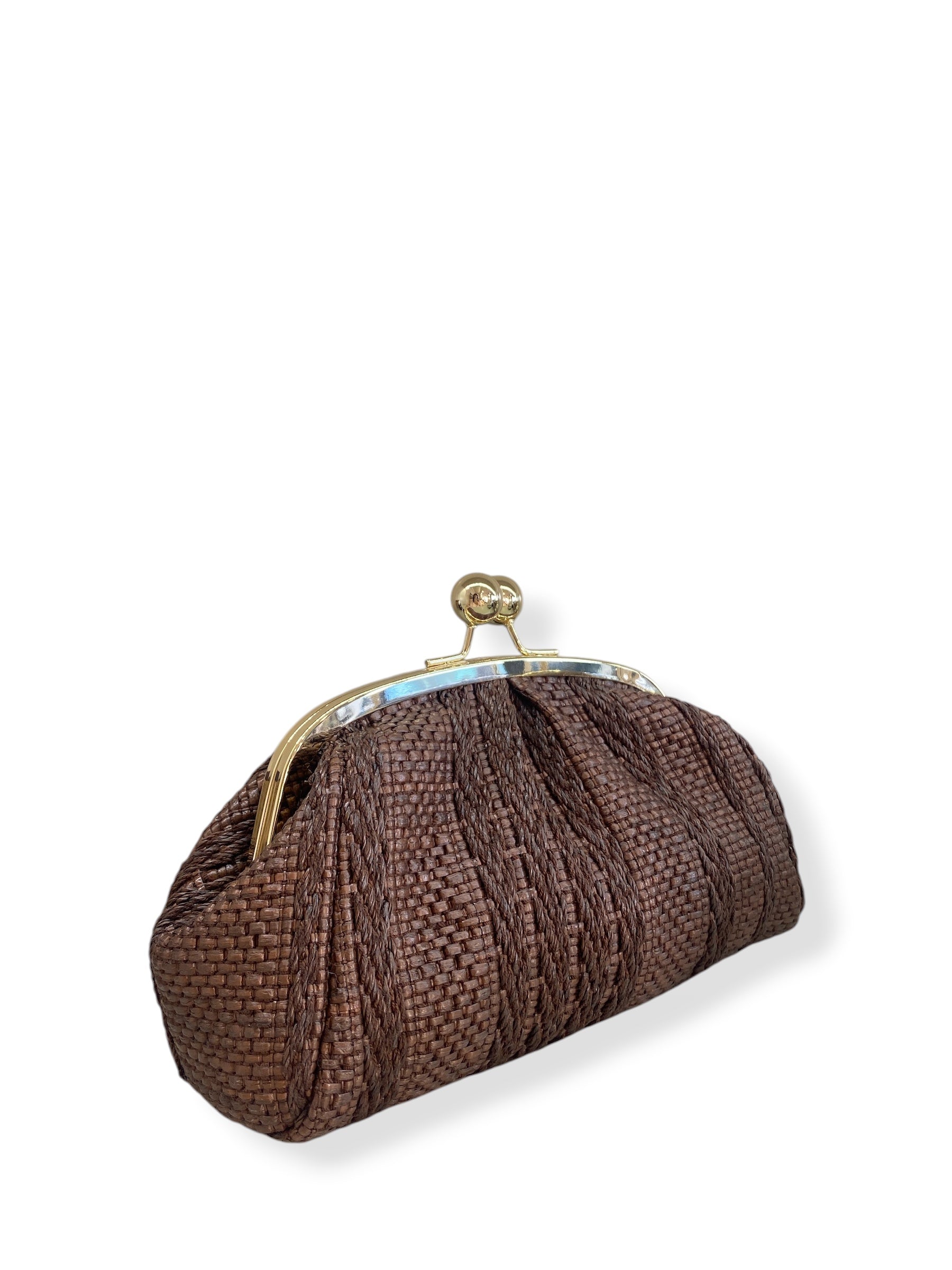 CECILE POCHETTE PASTICCINO RAFIA MORO