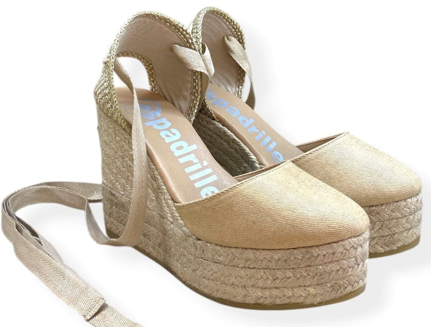 ESPADRILLES ADRIA LAME BEIGE