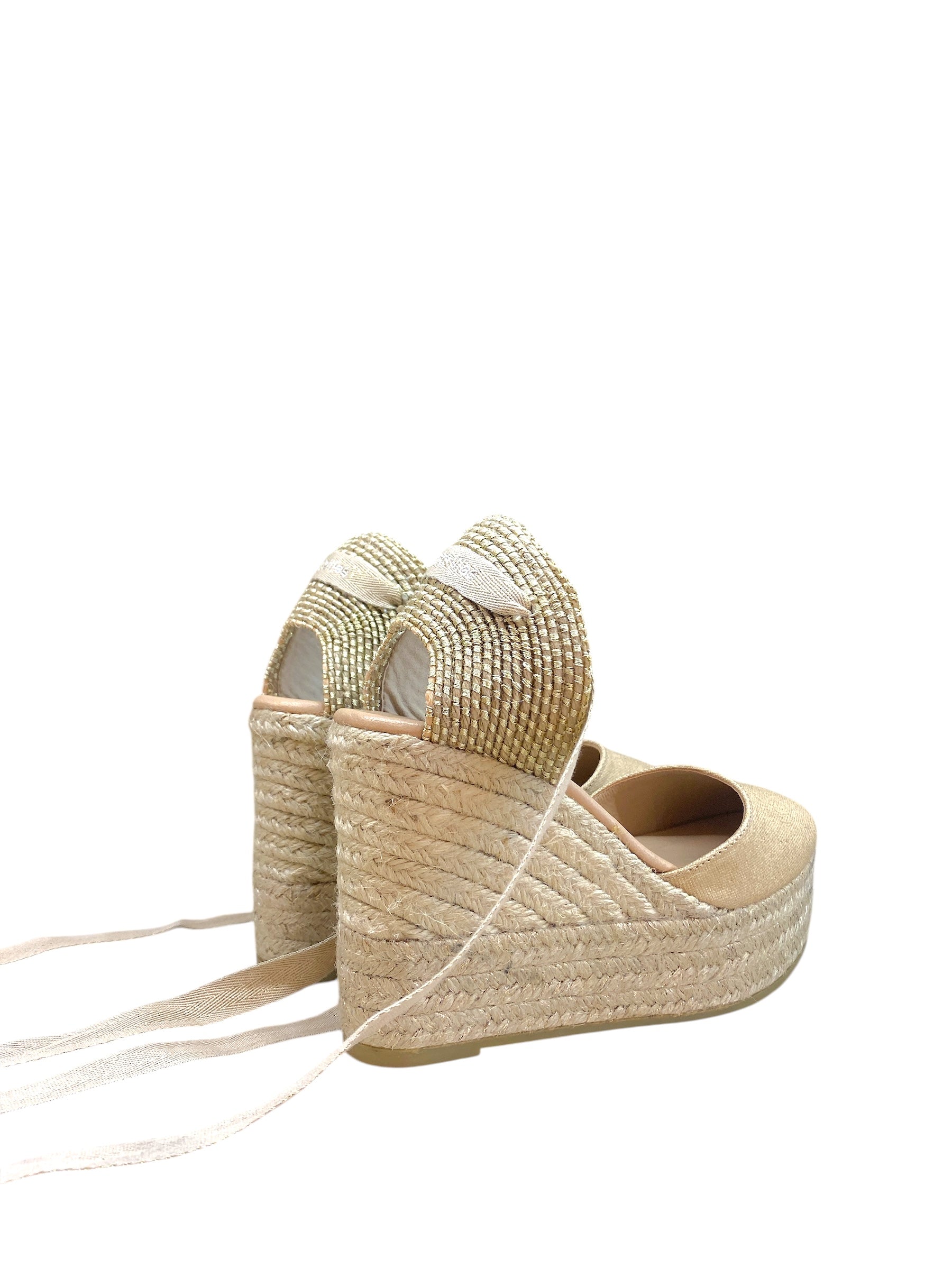 ESPADRILLES ADRIA LAME BEIGE