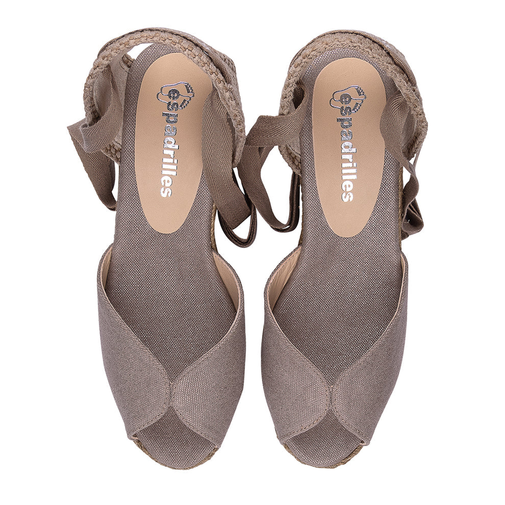 ESPADRILLES RAUL LAME TAUPE