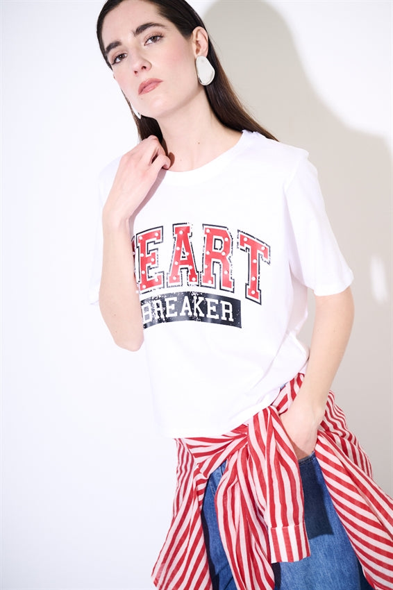 KIKISIX T-SHIRT ‘HEART BREAKER’