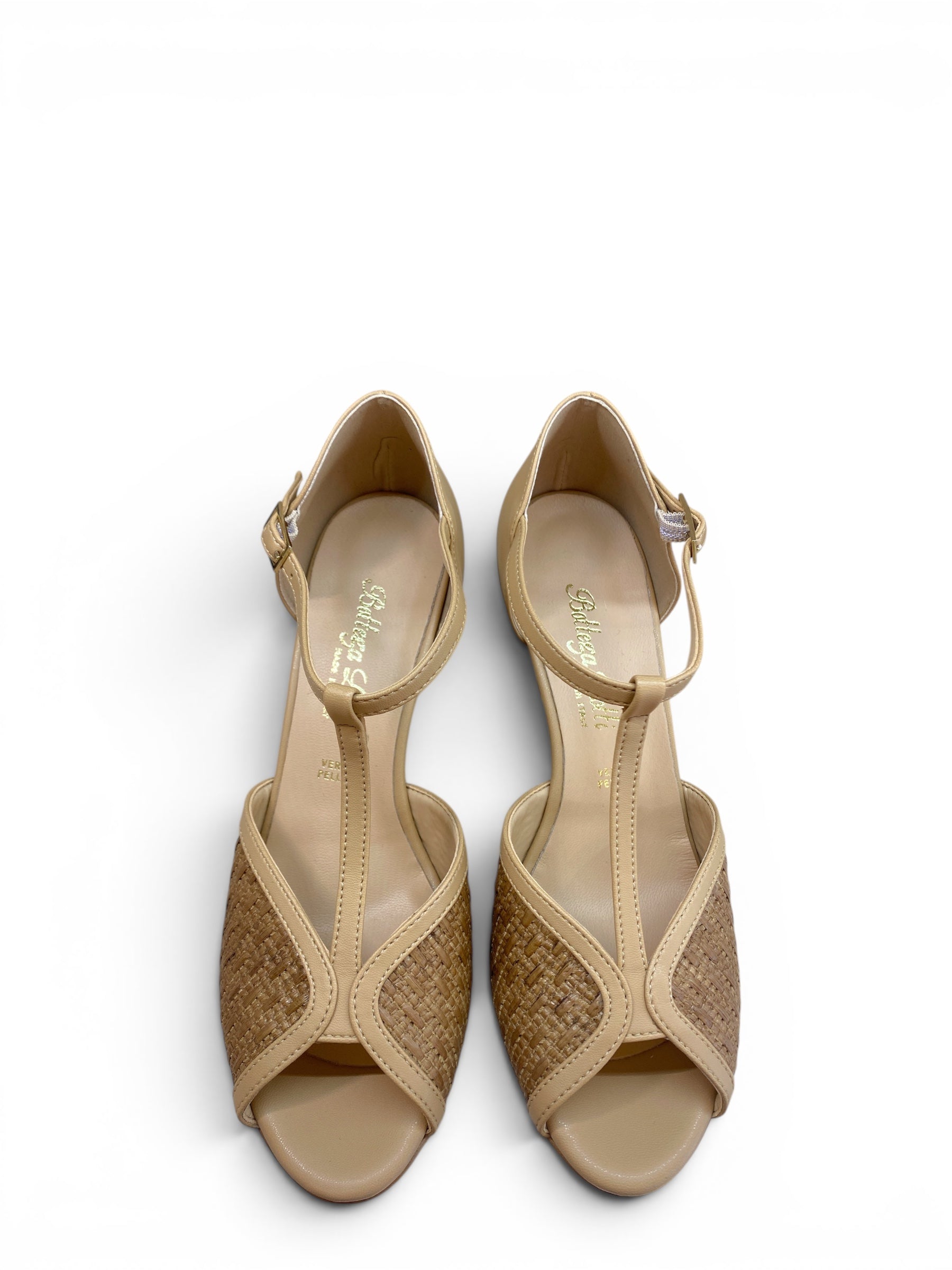 BOTTEGA LOTTI MARY JANE RAFIA NATURALE