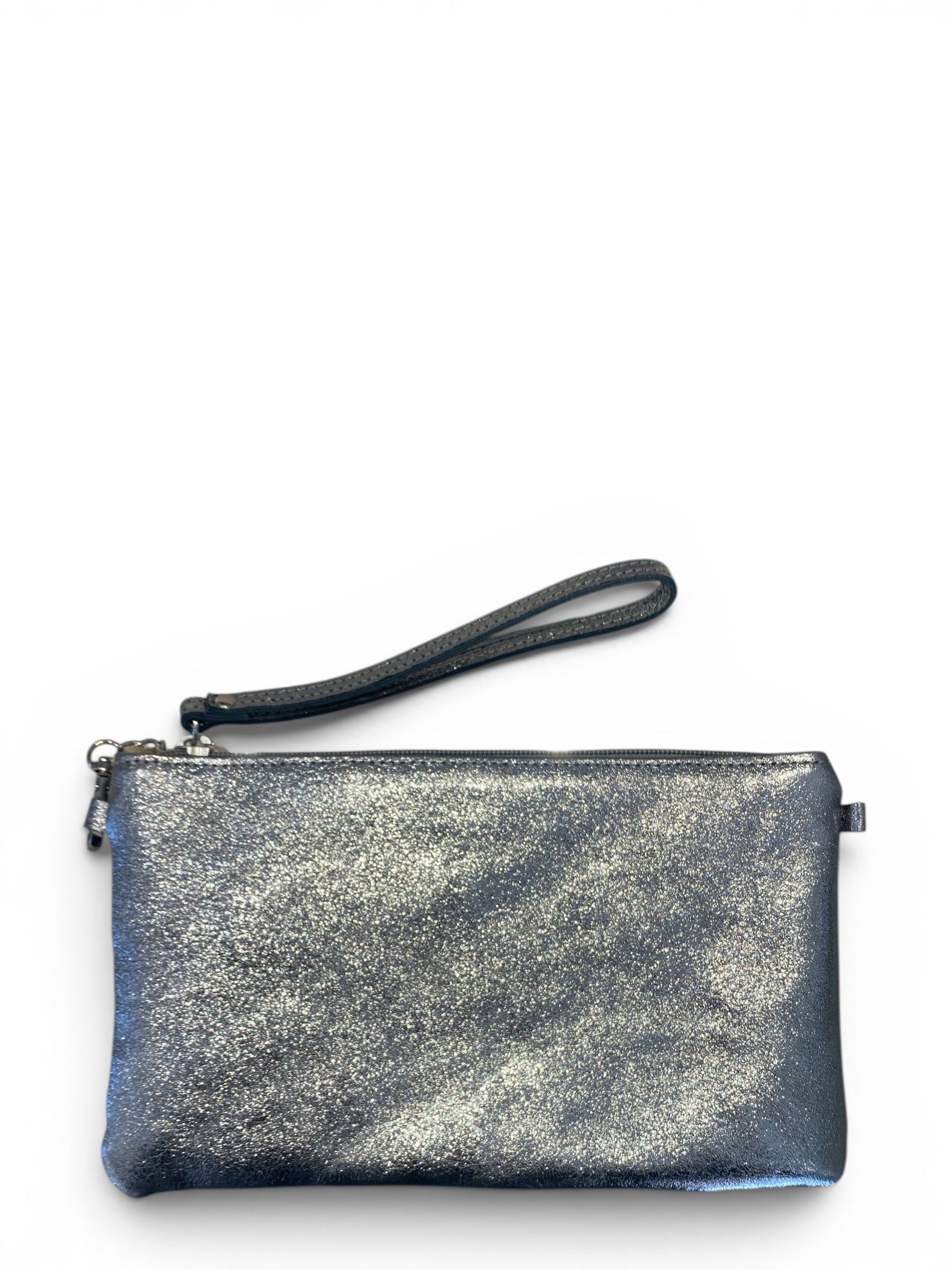 CECILE POCHETTE LAMINATO ARGENTO SCURO