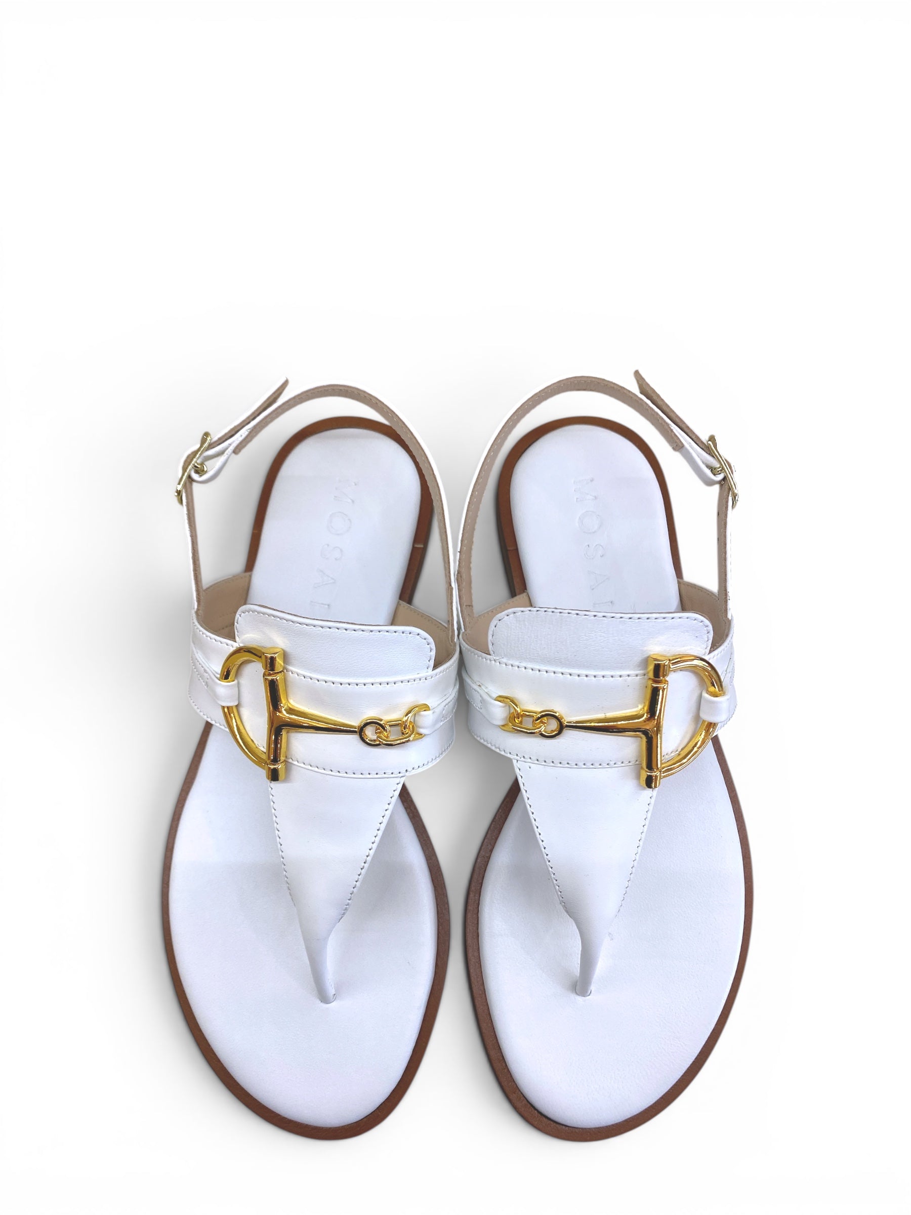 MOSAIC SANDALO MORSETTO BIANCO