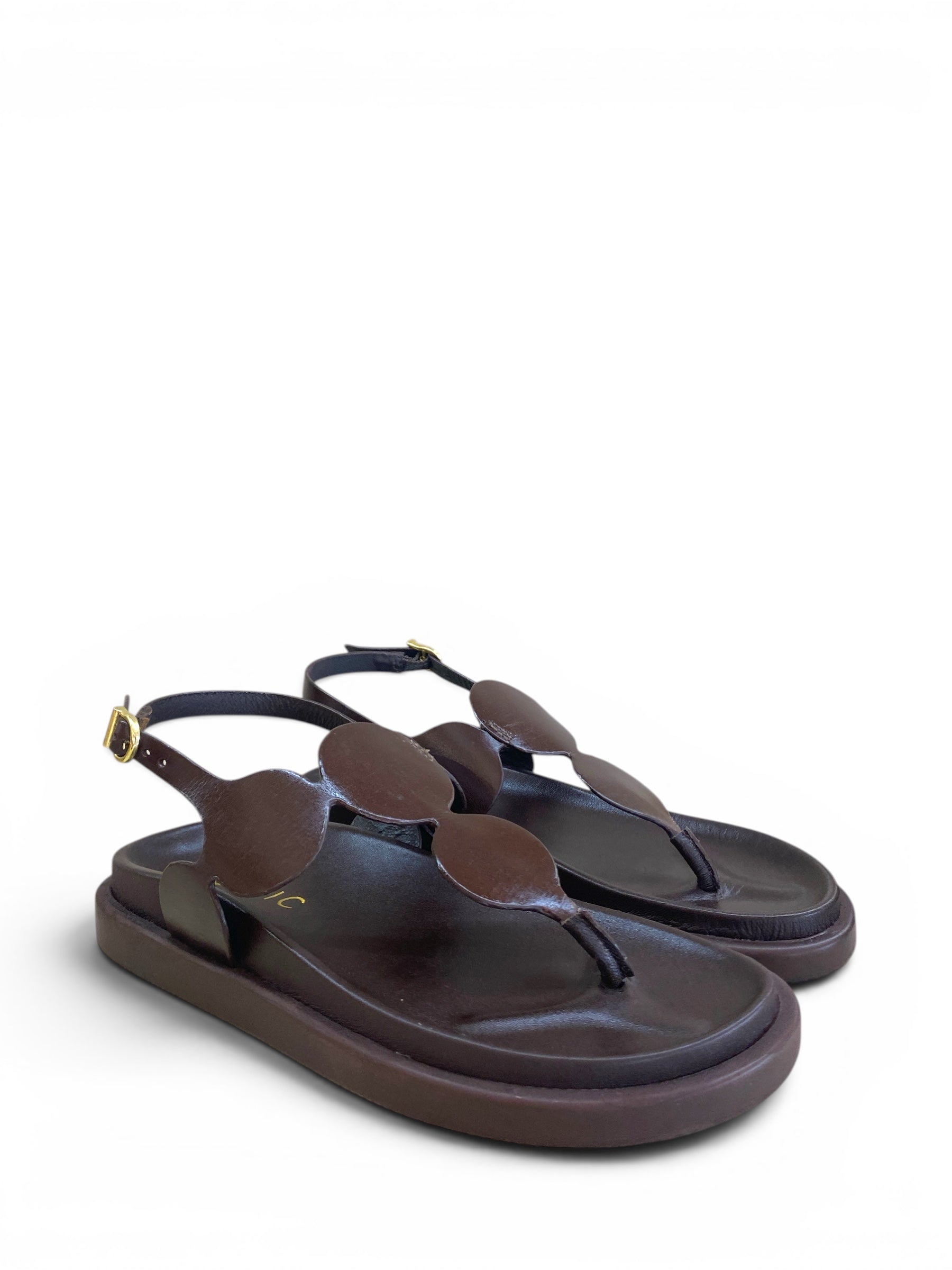 MOSAIC SANDALO PELLE MORO CERCHI
