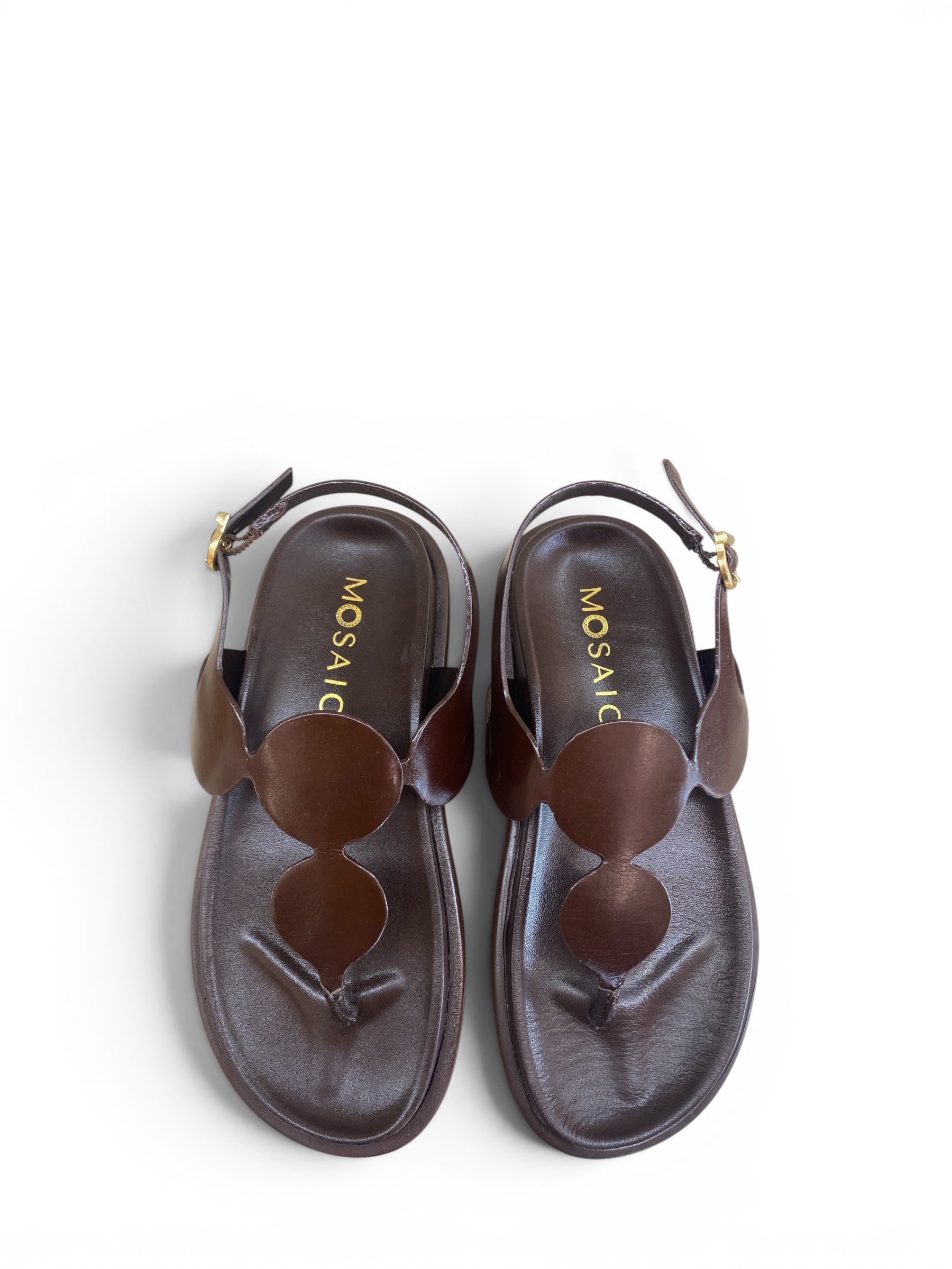 MOSAIC SANDALO PELLE MORO CERCHI