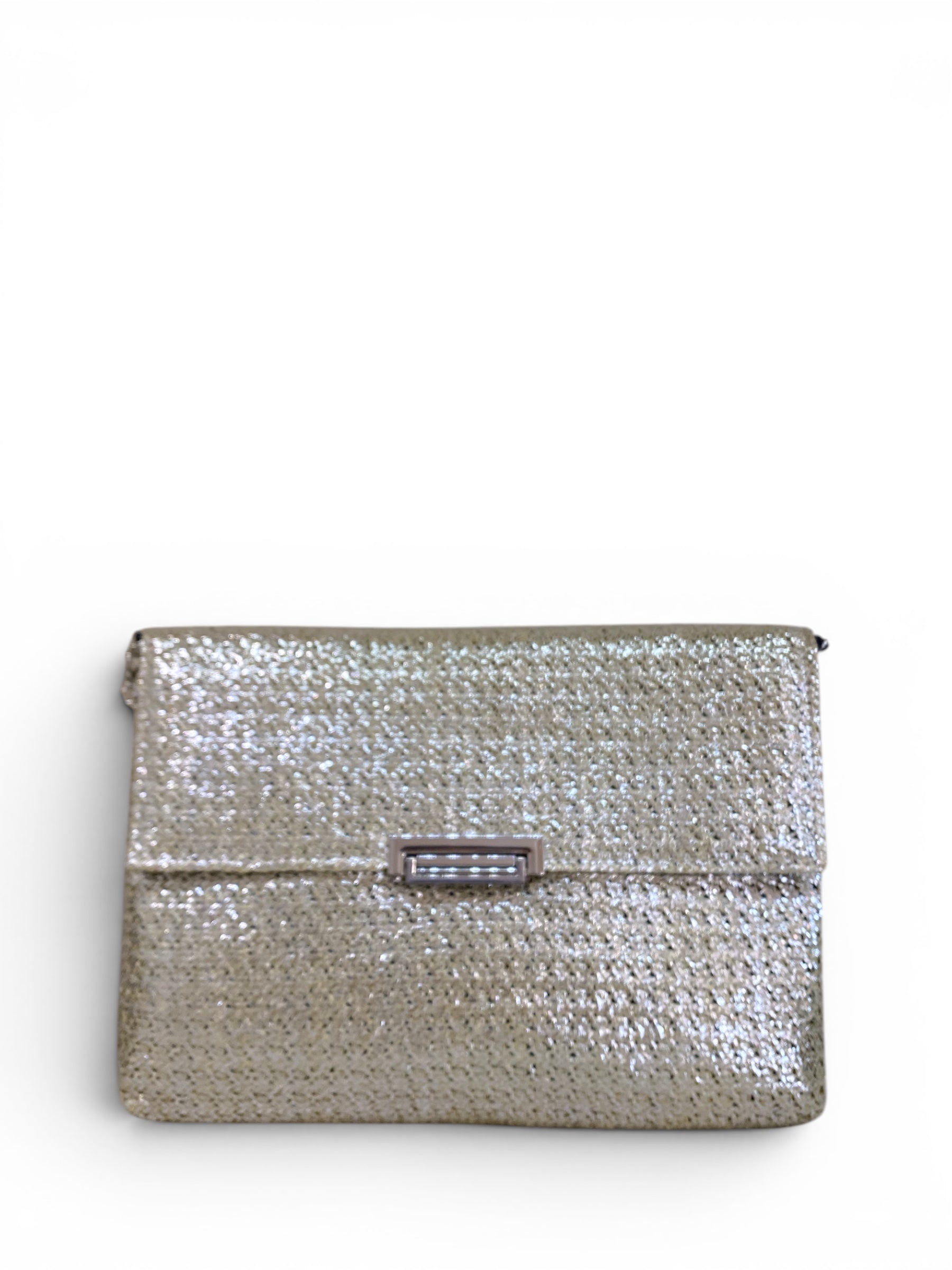 ANNA CECERE POCHETTE INTRECCIATA ARGENTO