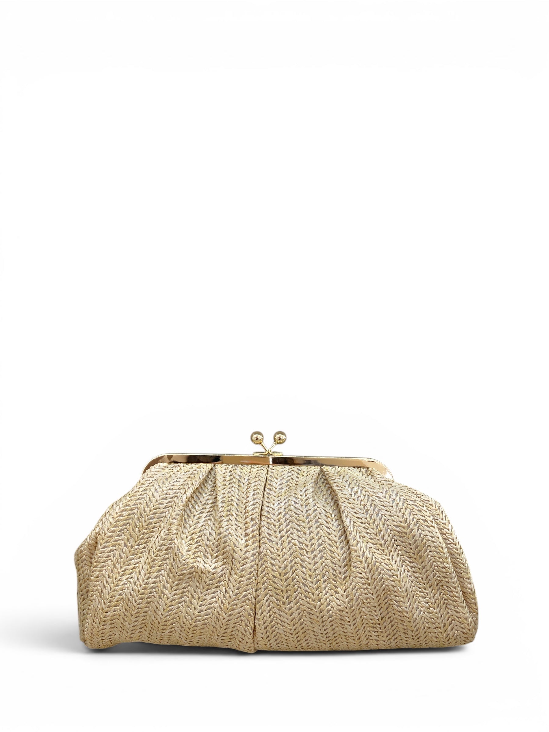 ANNA CECERE POCHETTE PASTICCINO NATURALE