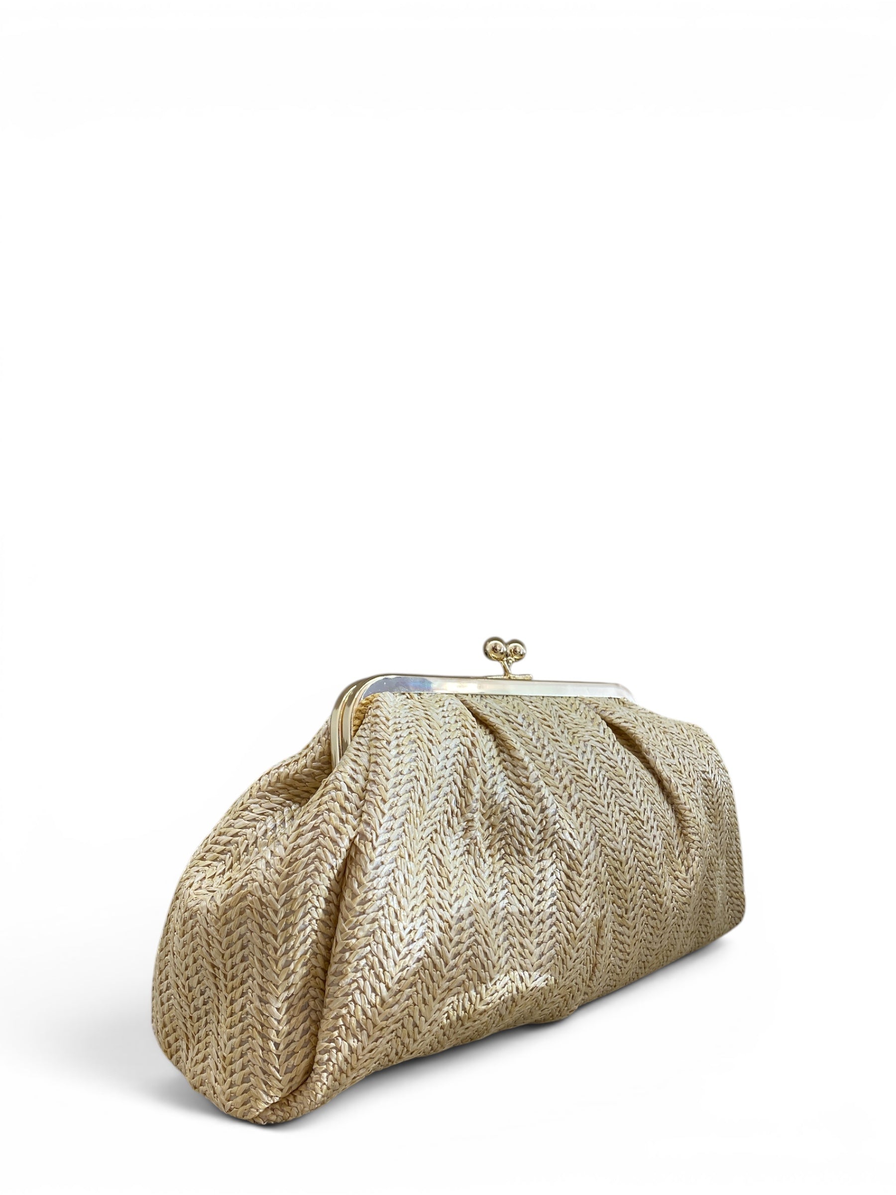 ANNA CECERE POCHETTE PASTICCINO NATURALE