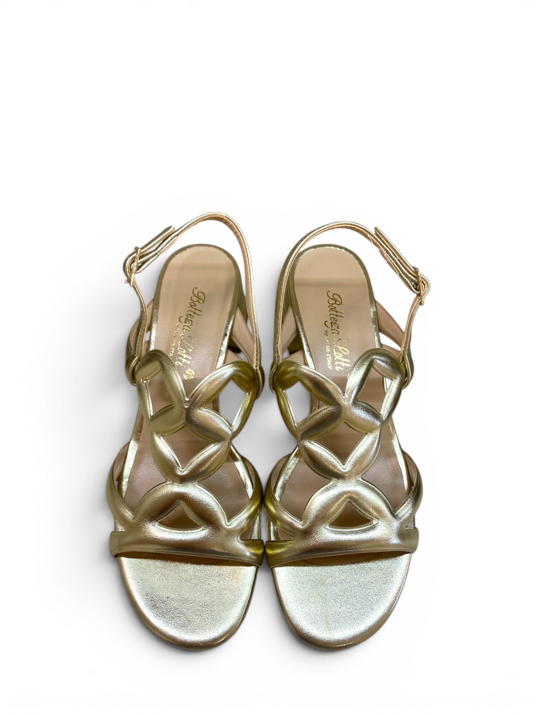 BOTTEGA LOTTI SANDALO CERCHI PLATINO