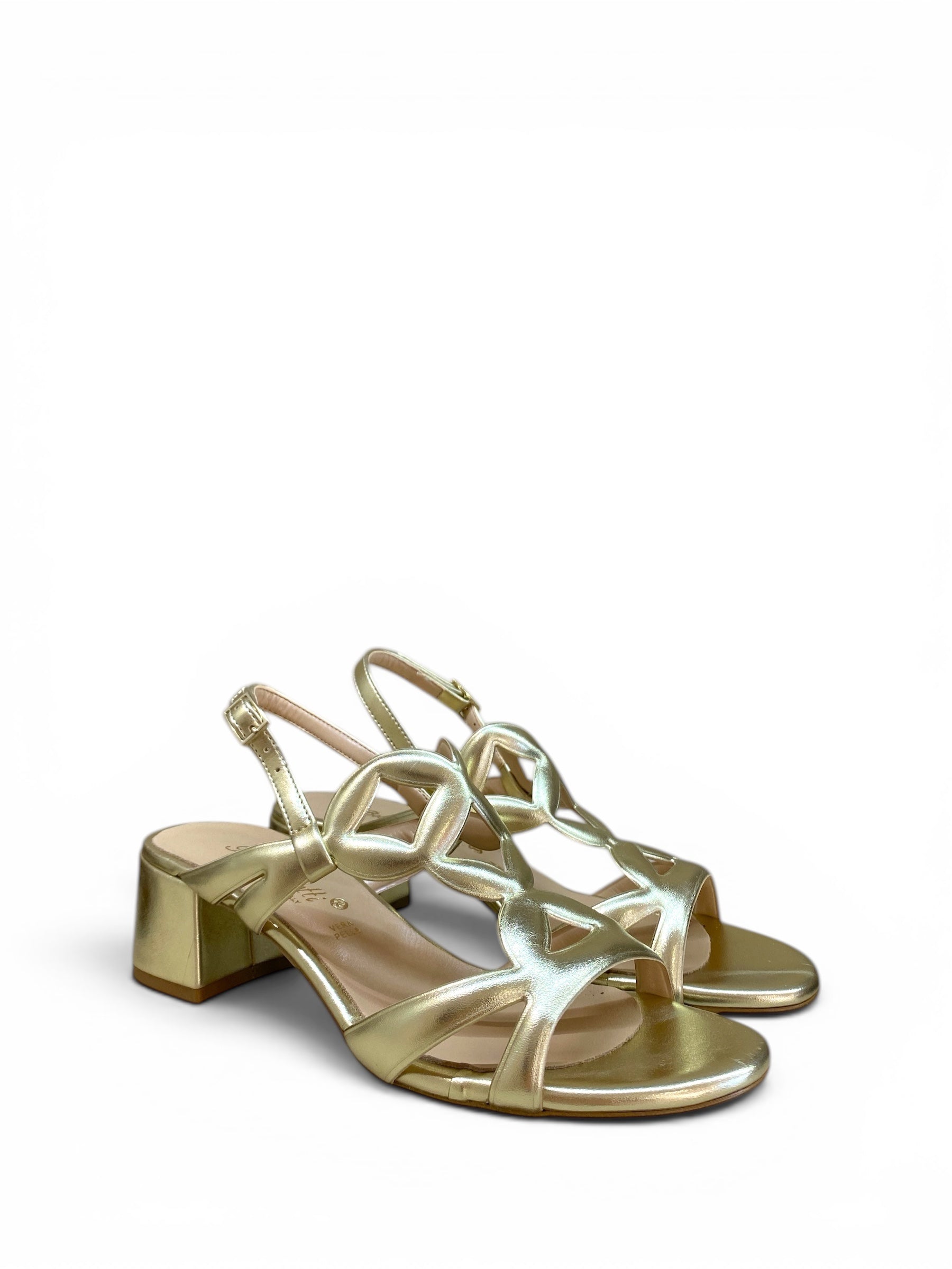 BOTTEGA LOTTI SANDALO CERCHI PLATINO