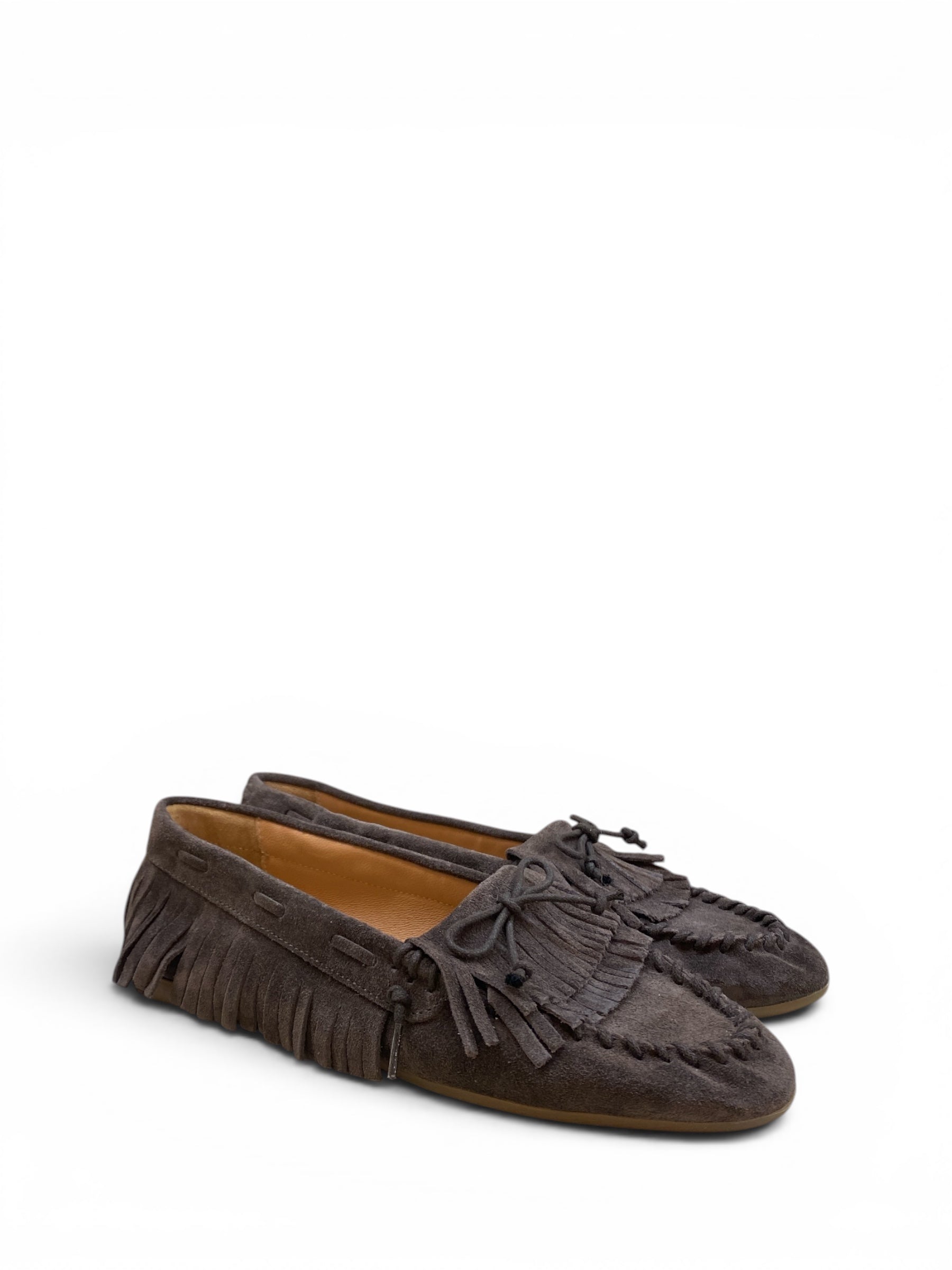 DIVINE FOLLIE MOCASSINO FRANGE MARRONE