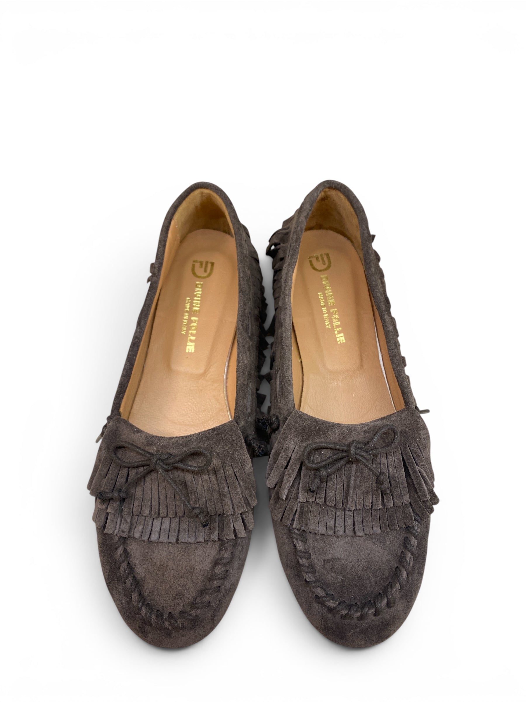 DIVINE FOLLIE MOCASSINO FRANGE MARRONE
