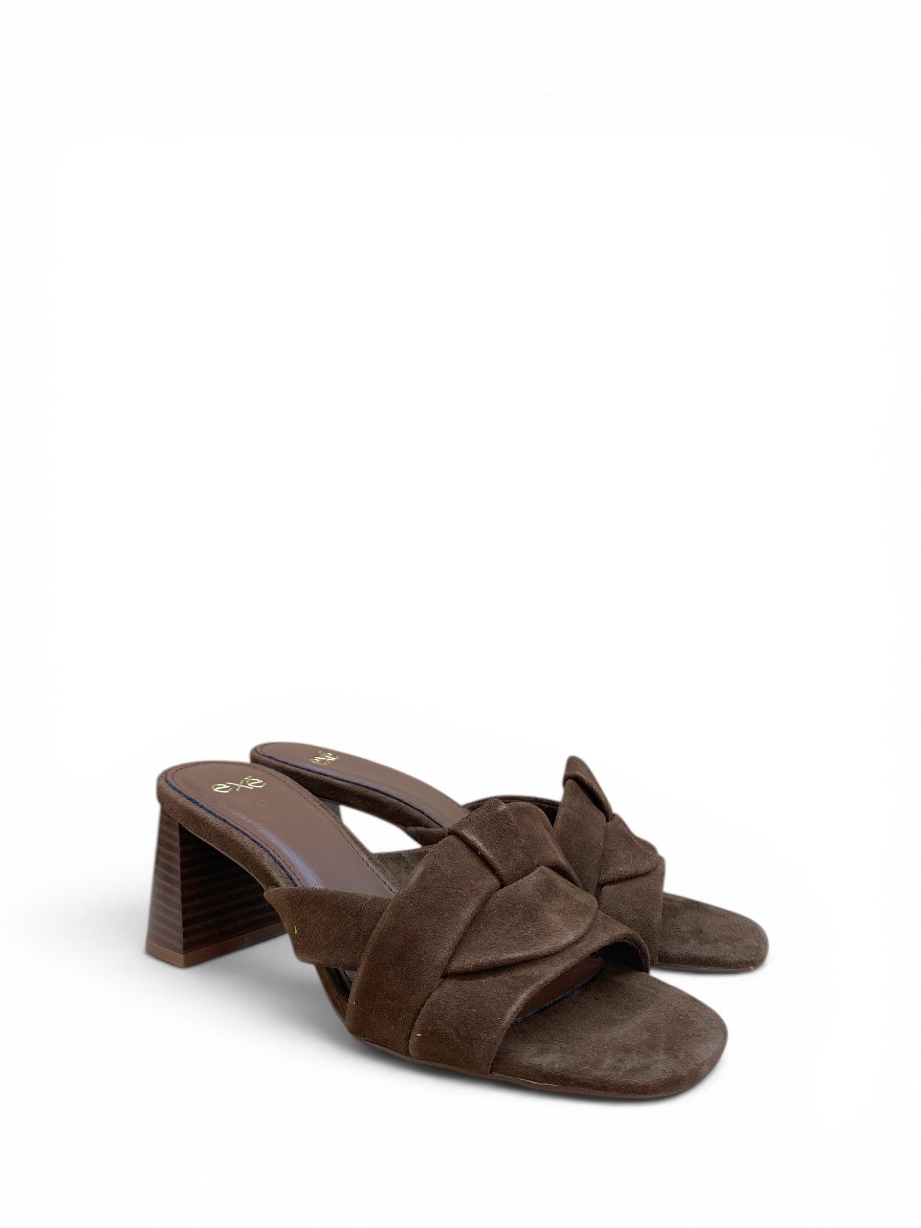 EXÉ MULES SUEDE MARRONE