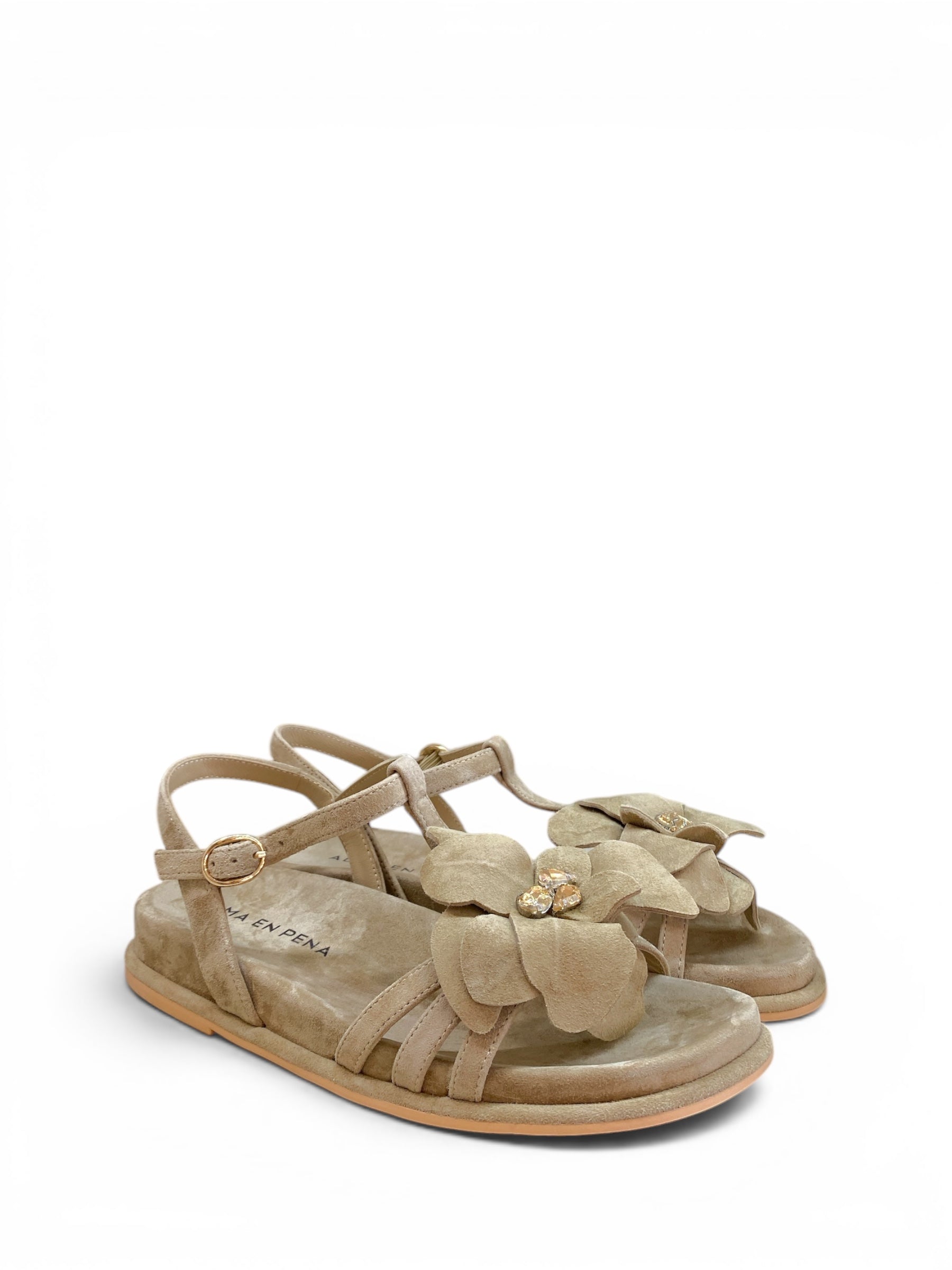 ALMA EN PENA SANDALO SAND CON FIORE