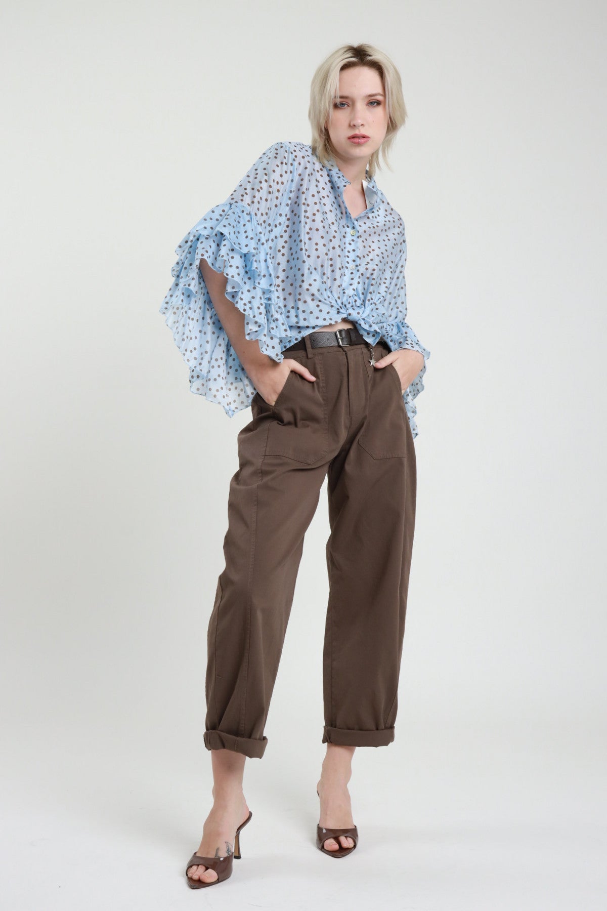 SUSY MIX CAMICIA GALE CELESTE