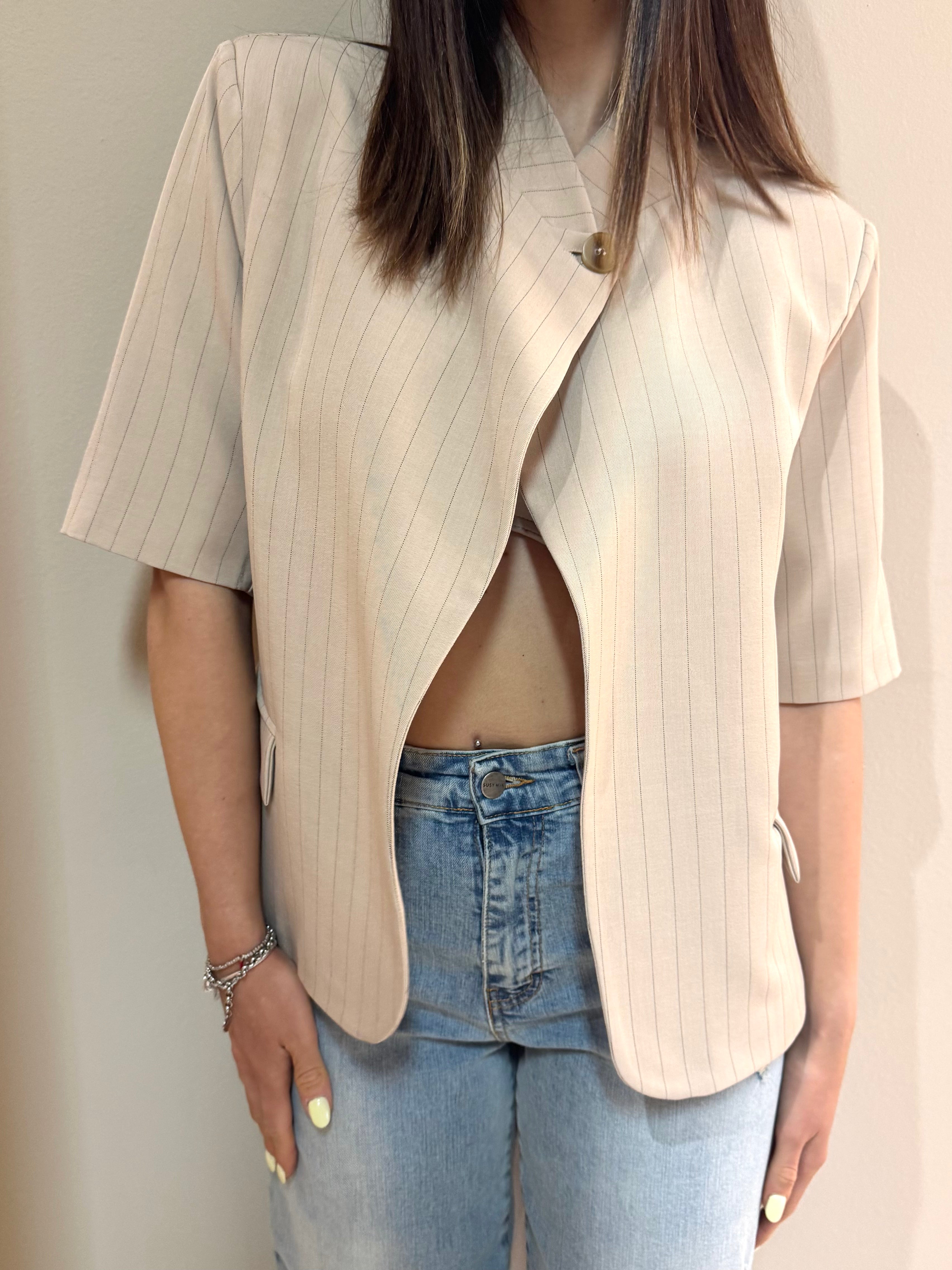 SUSY MIX GIACCA GESSATA BEIGE