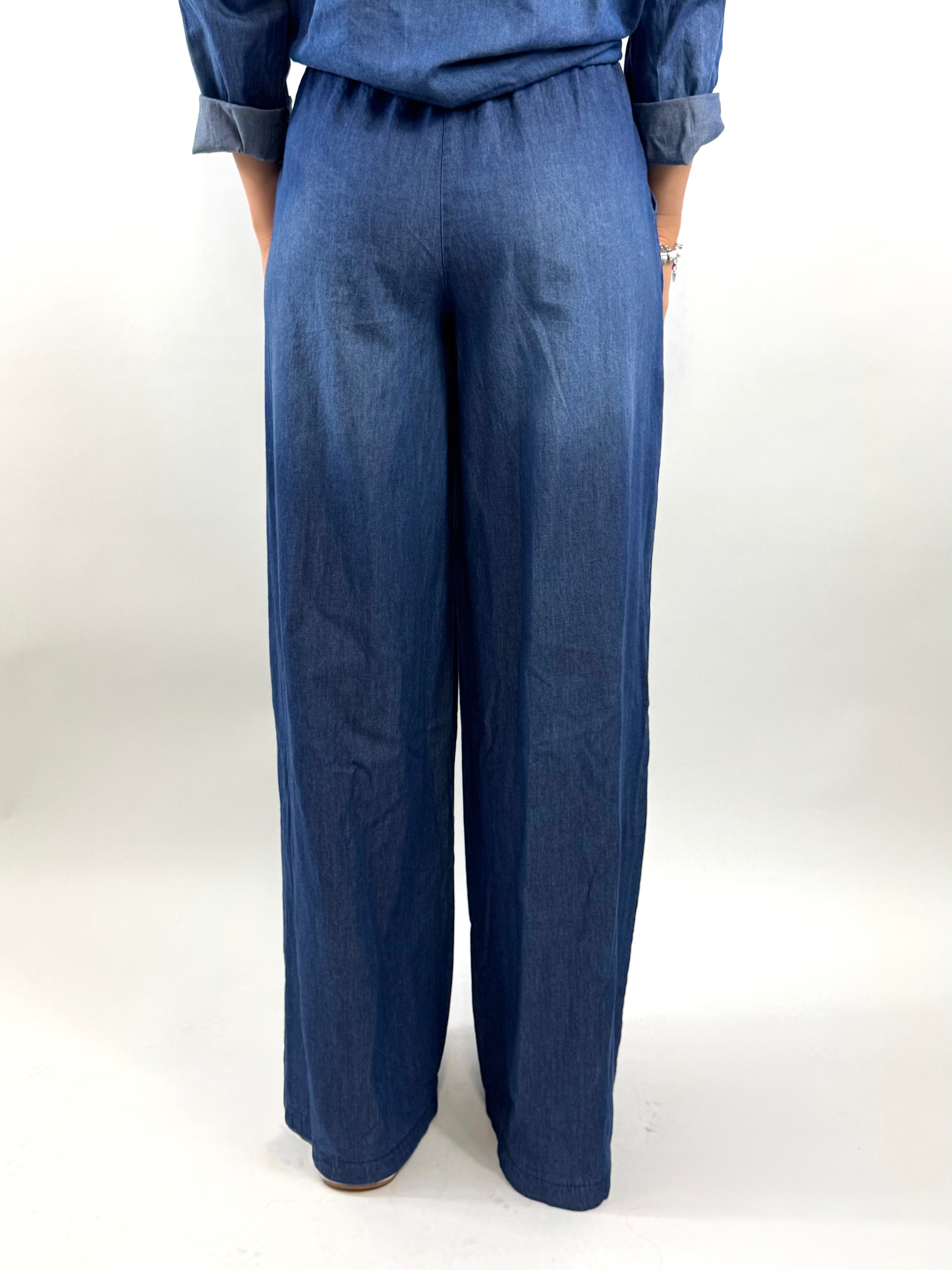 SUSY MIX PANTALONE CHAMBRAY