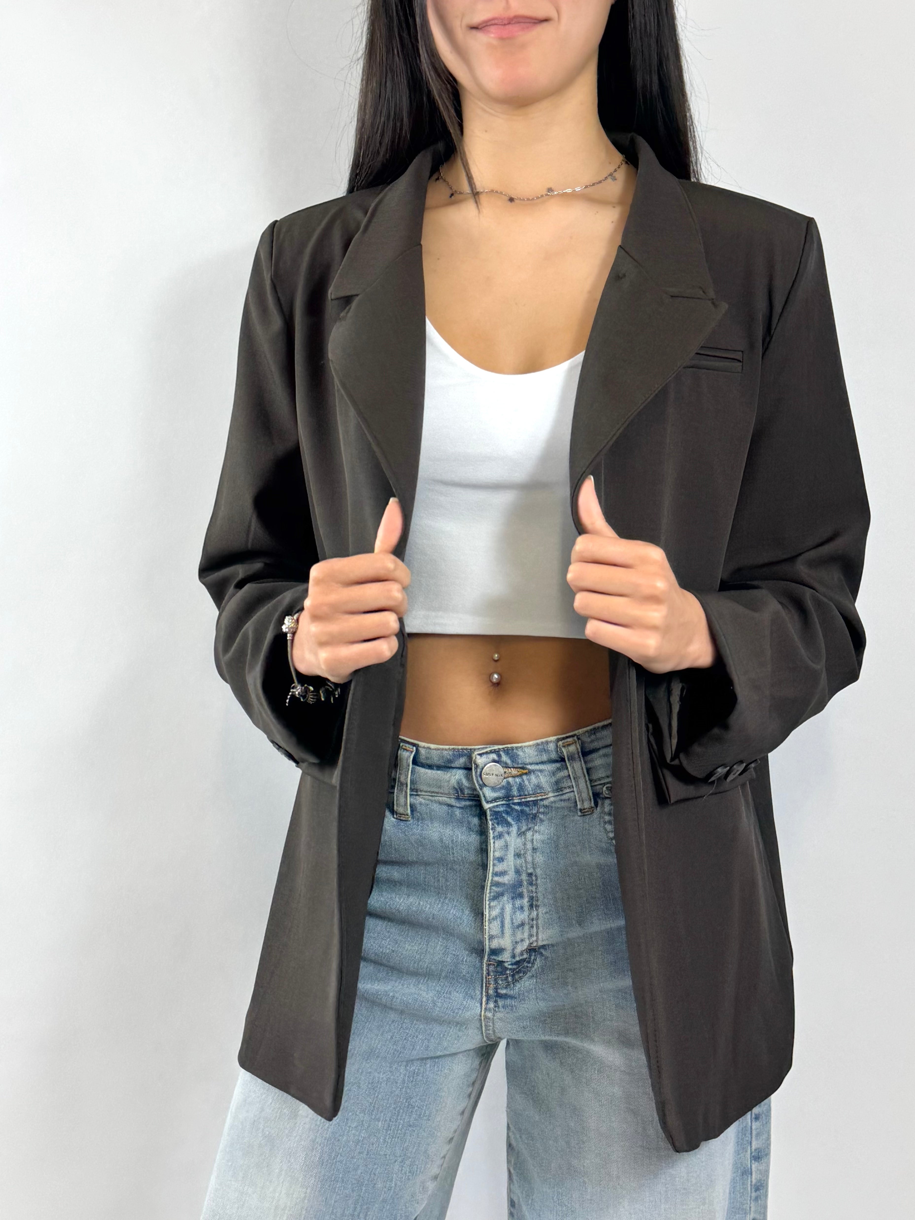 CECILE BLAZER COLLO ALTO MORO