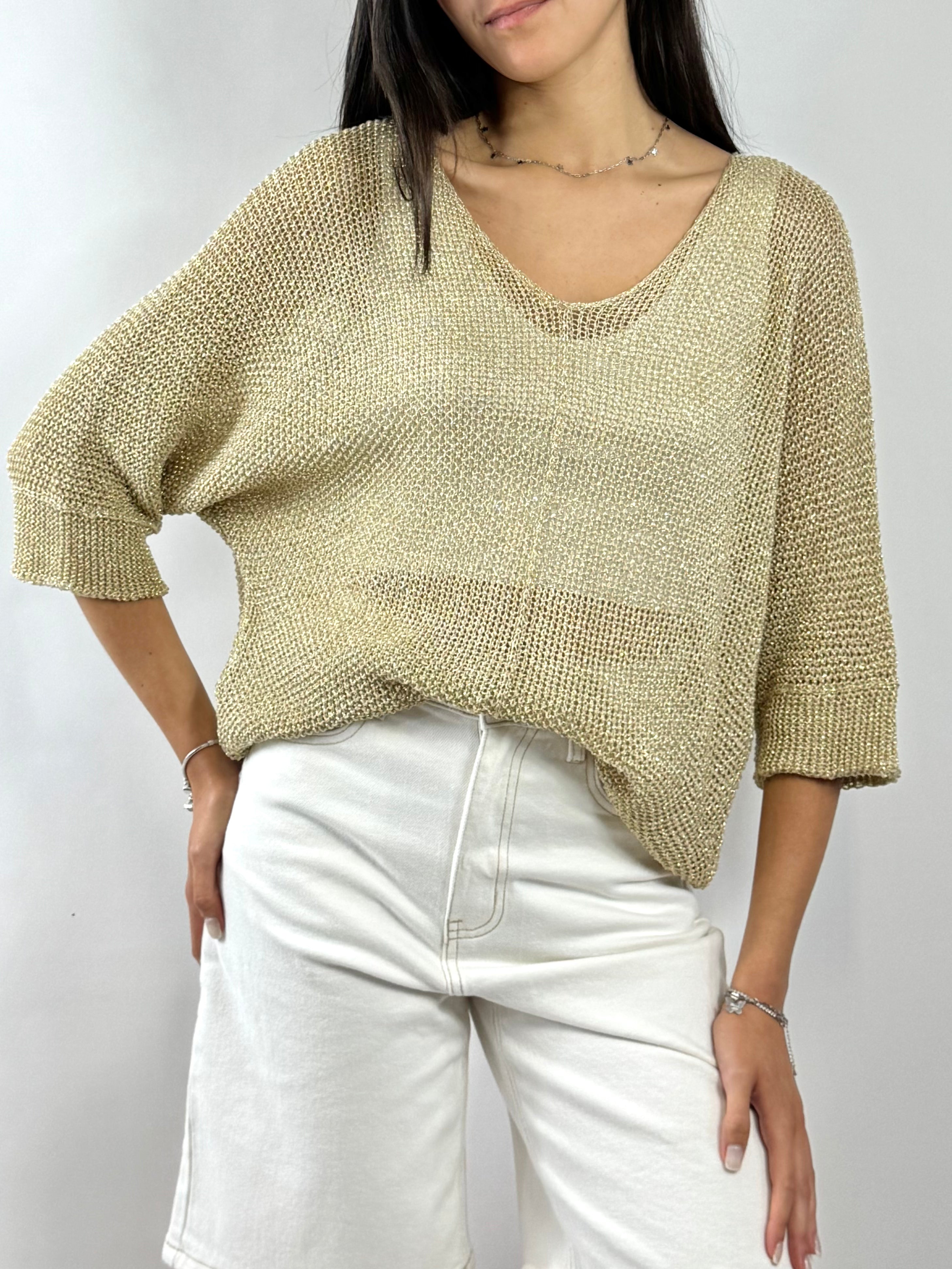 CECILE MAGLIA LAMÈ ORO