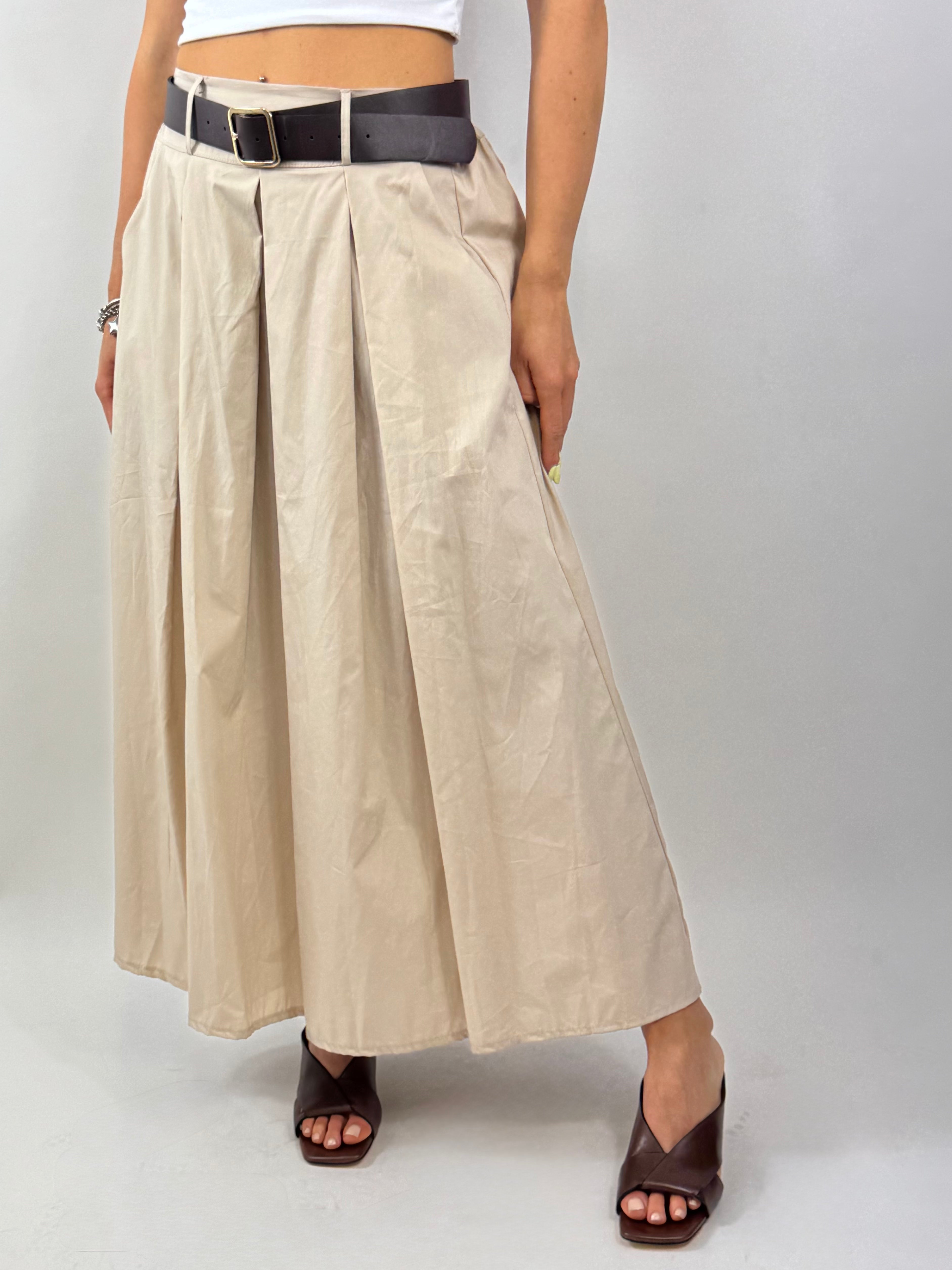 CECILE GONNA MIDI BEIGE