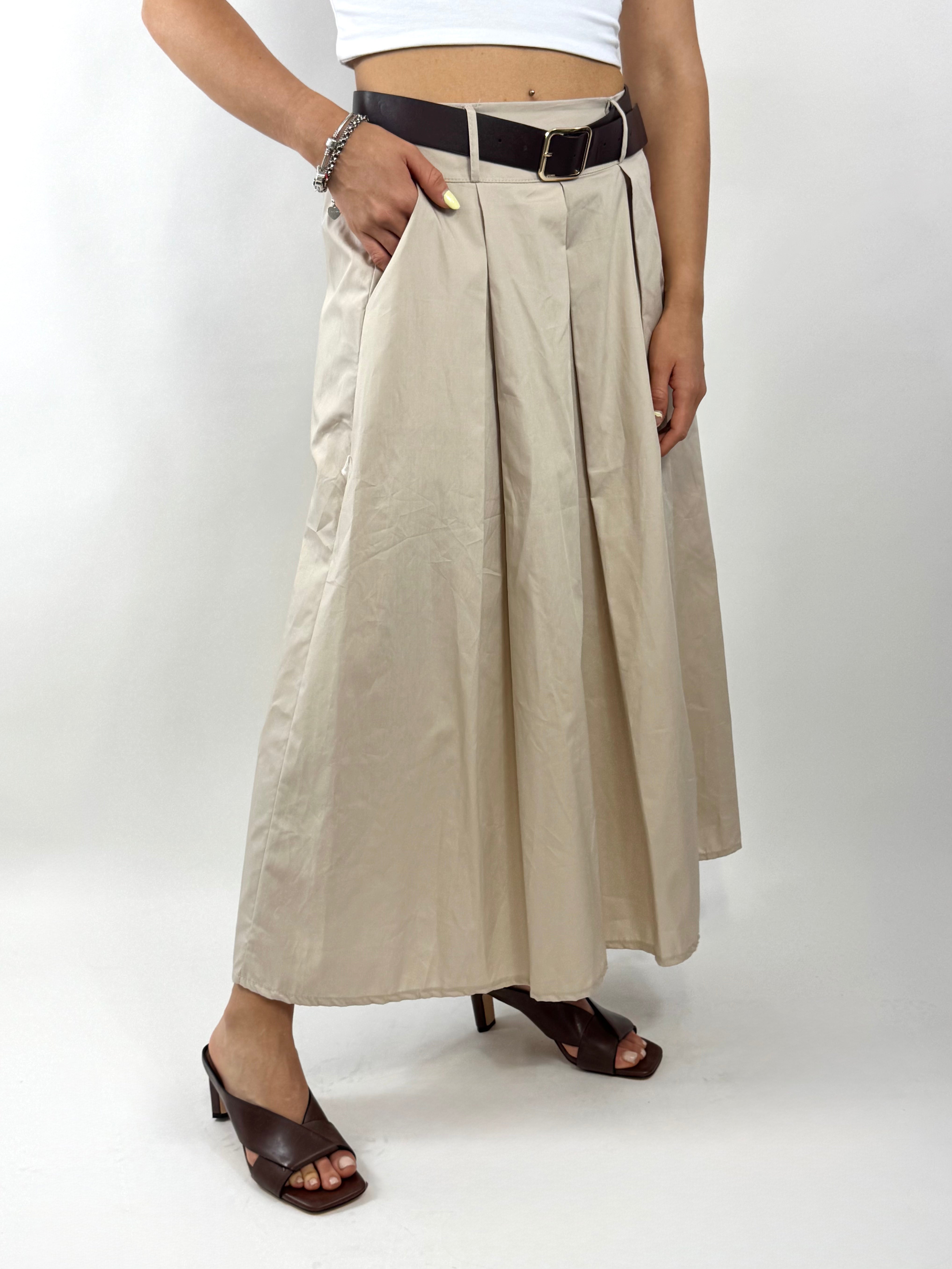 CECILE GONNA MIDI BEIGE