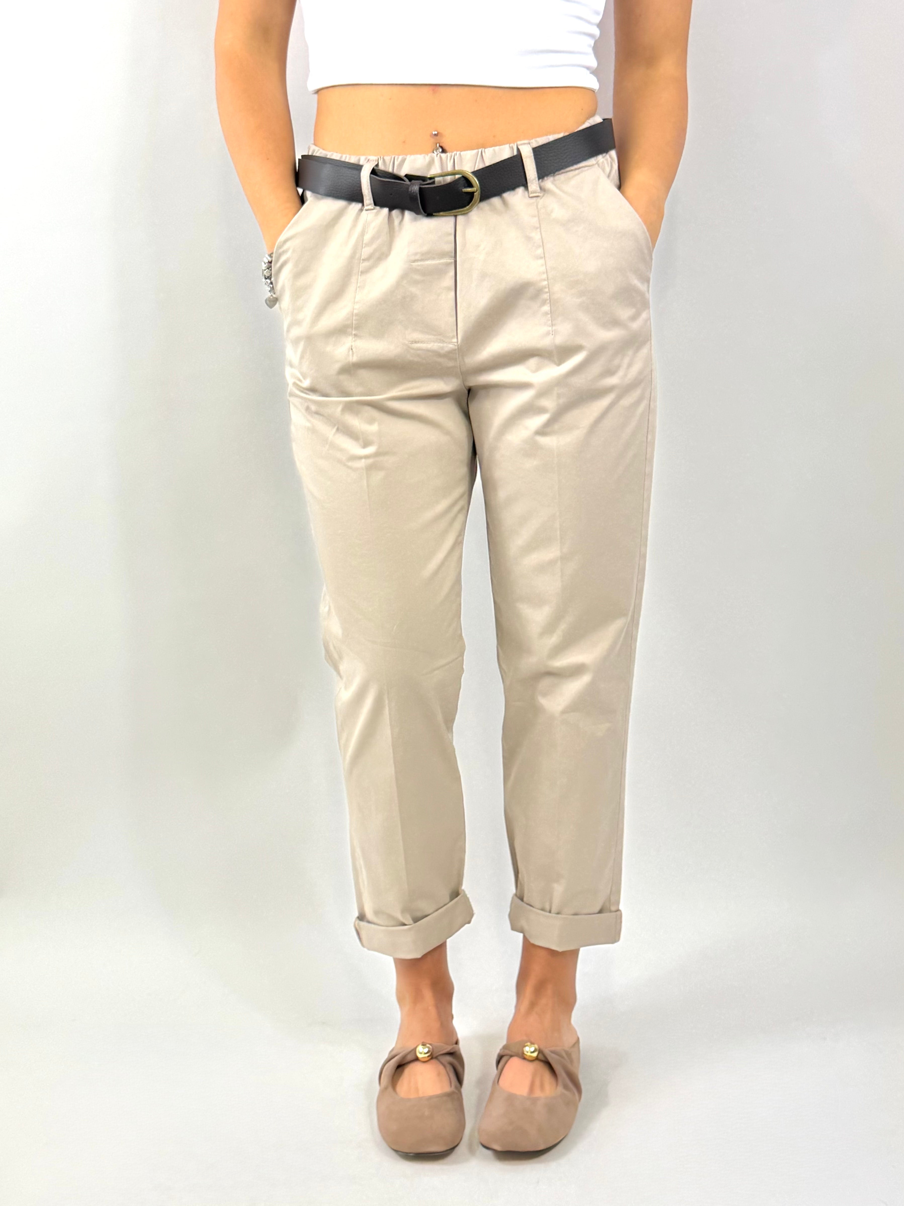 SUSY MIX PANTALONE GABARDINA BEIGE