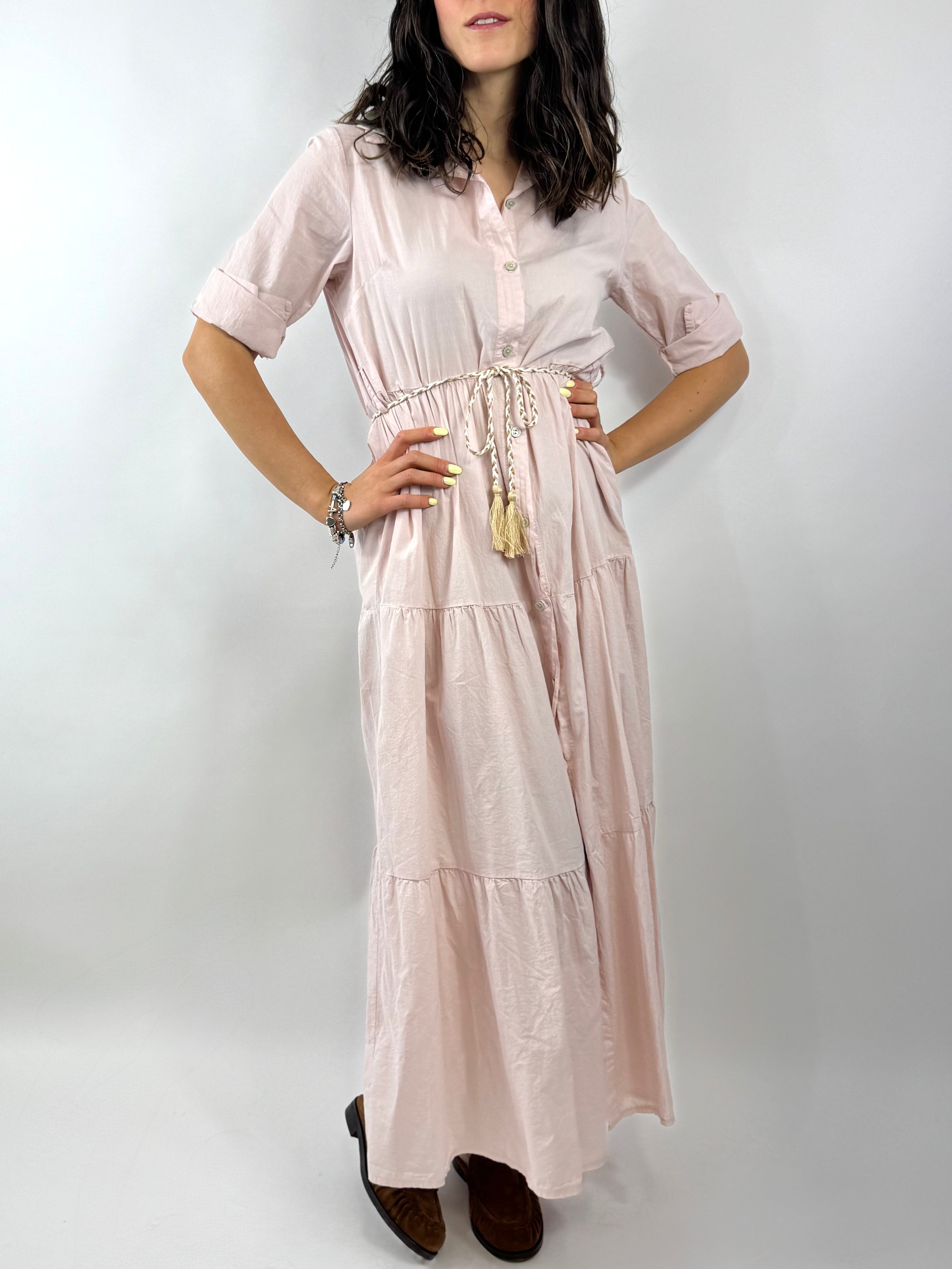 CECILE ABITO CHEMISIER ROSA CIPRIA