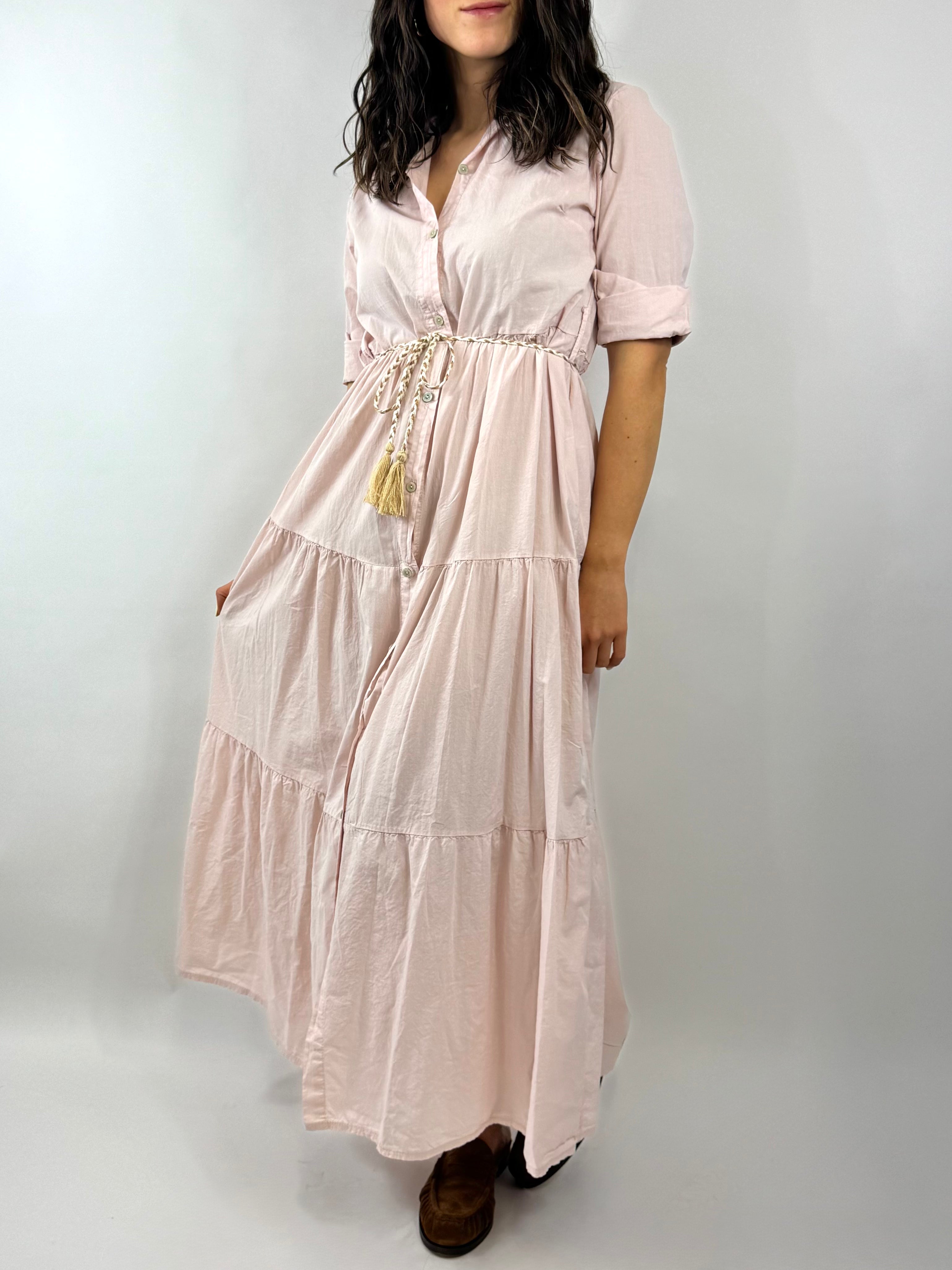 CECILE ABITO CHEMISIER ROSA CIPRIA