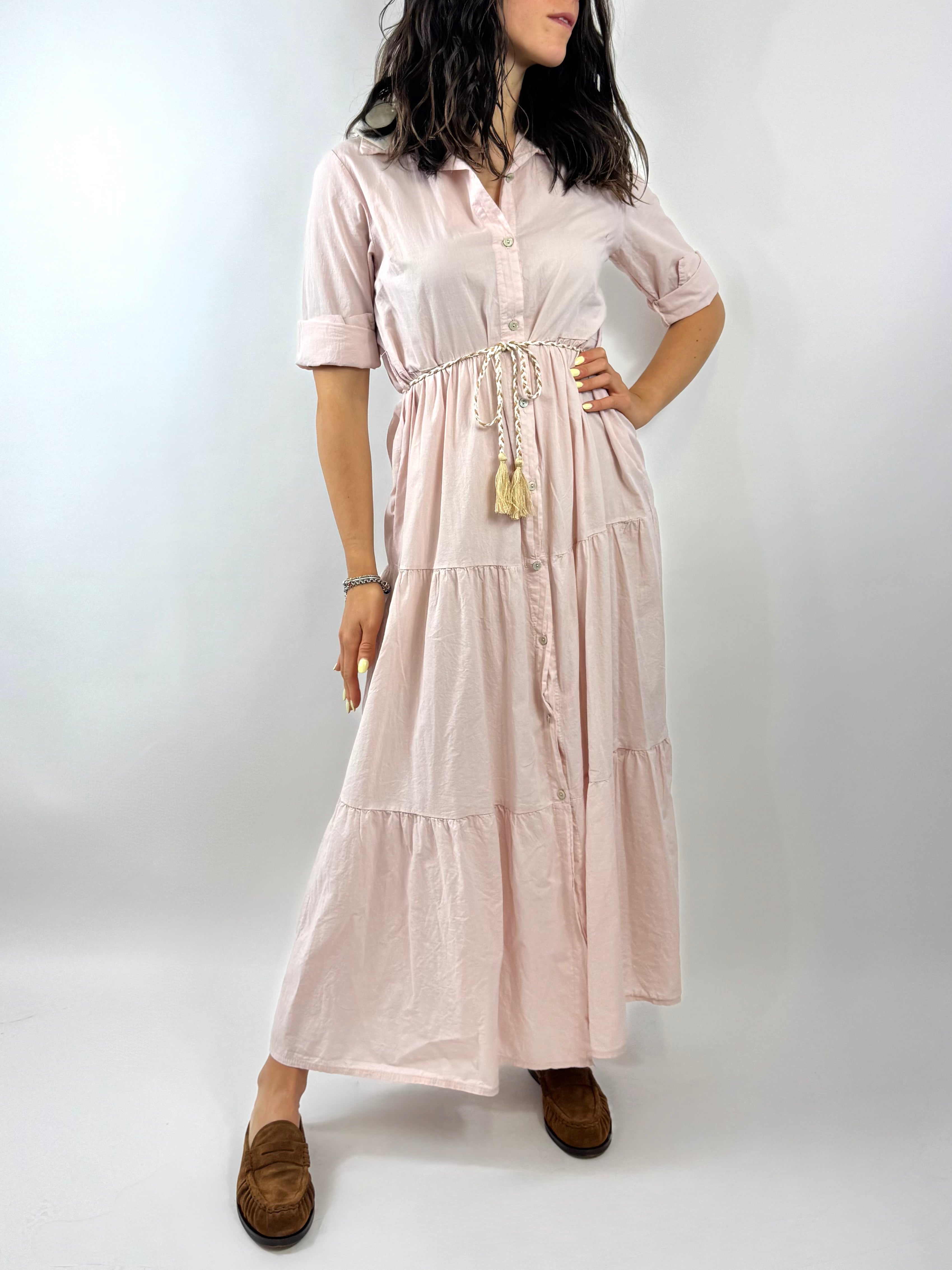 CECILE ABITO CHEMISIER ROSA CIPRIA