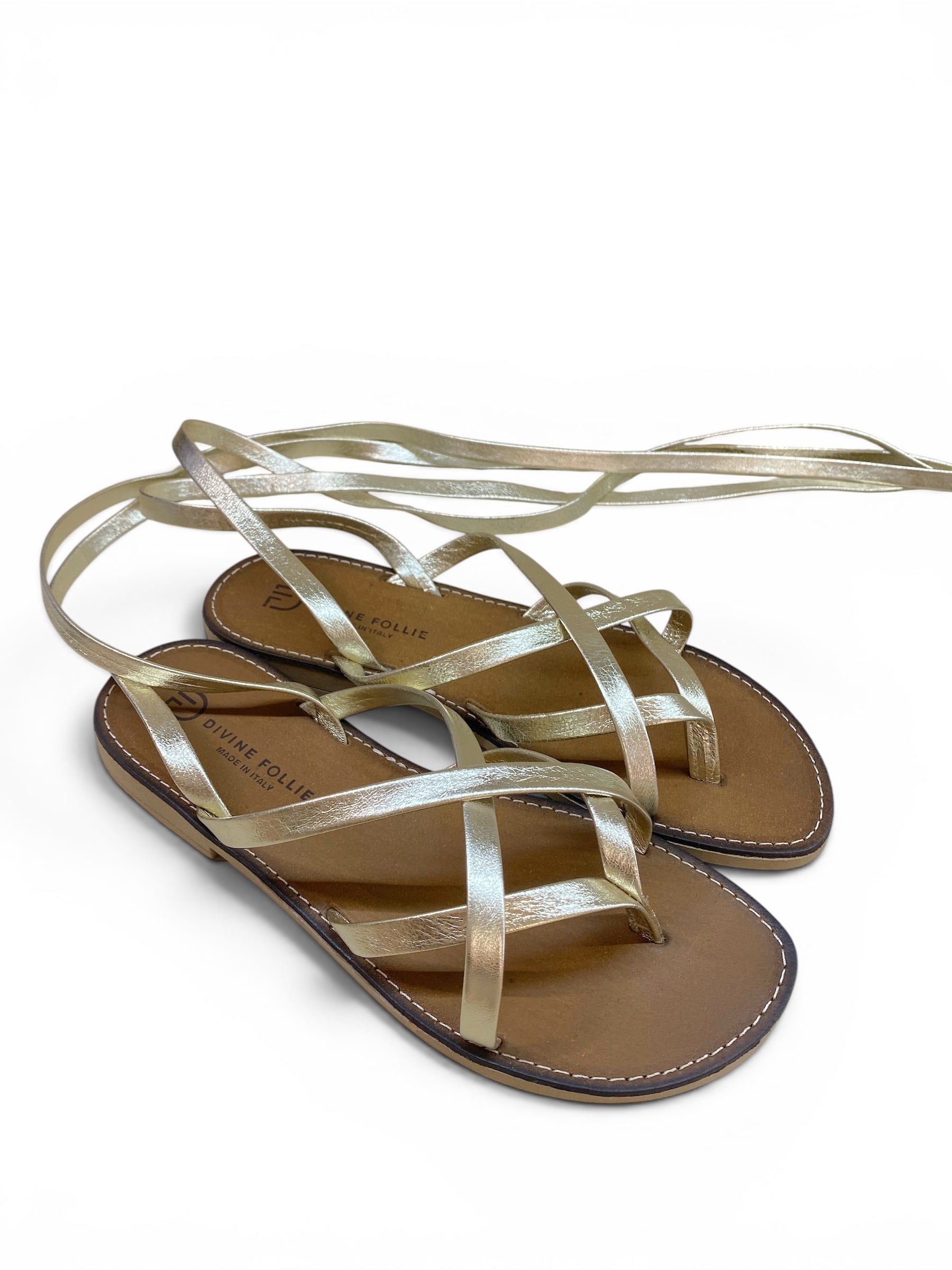 DIVINE FOLLIE SANDALO SCHIAVA PLATINO