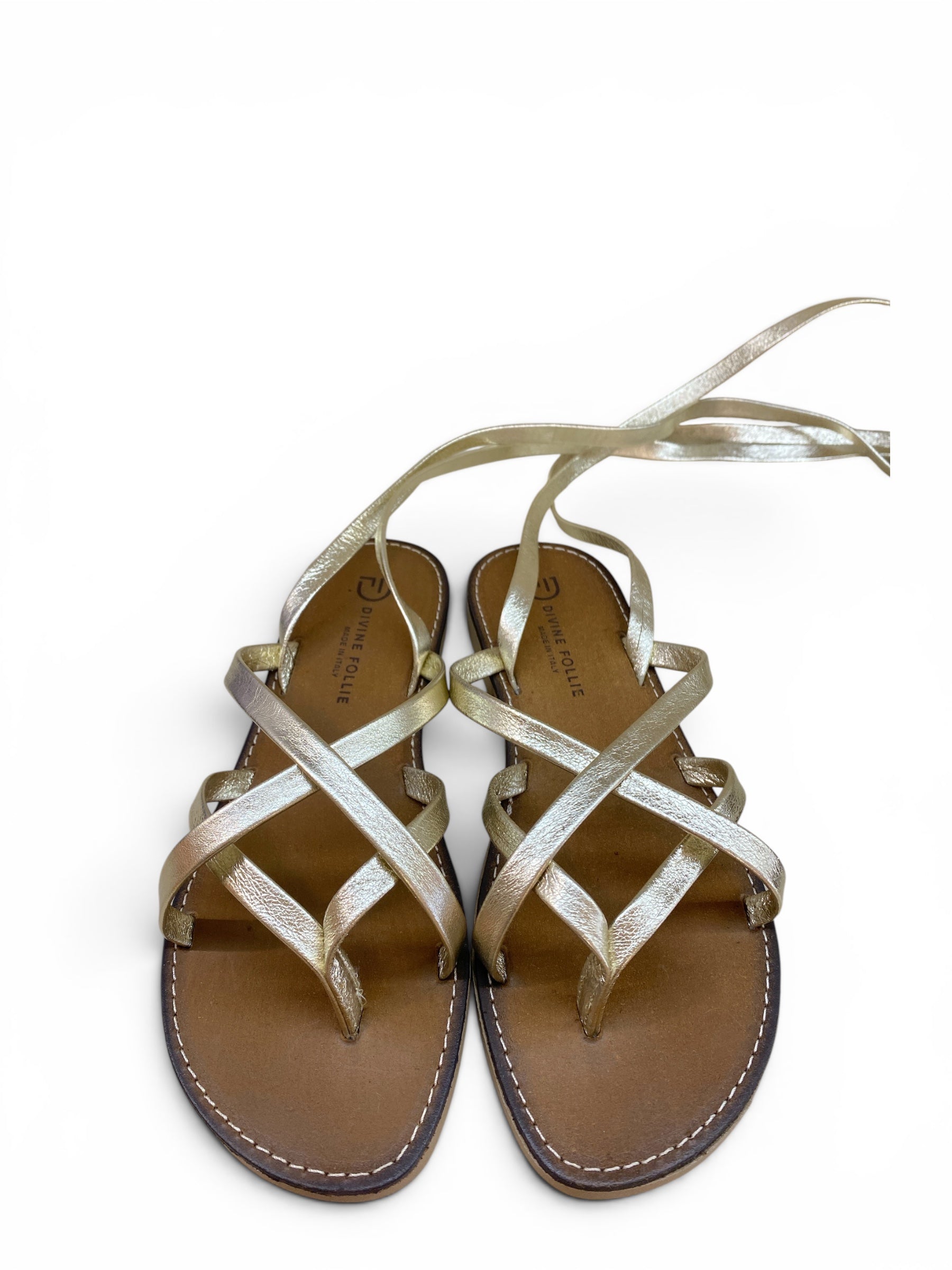 DIVINE FOLLIE SANDALO SCHIAVA PLATINO