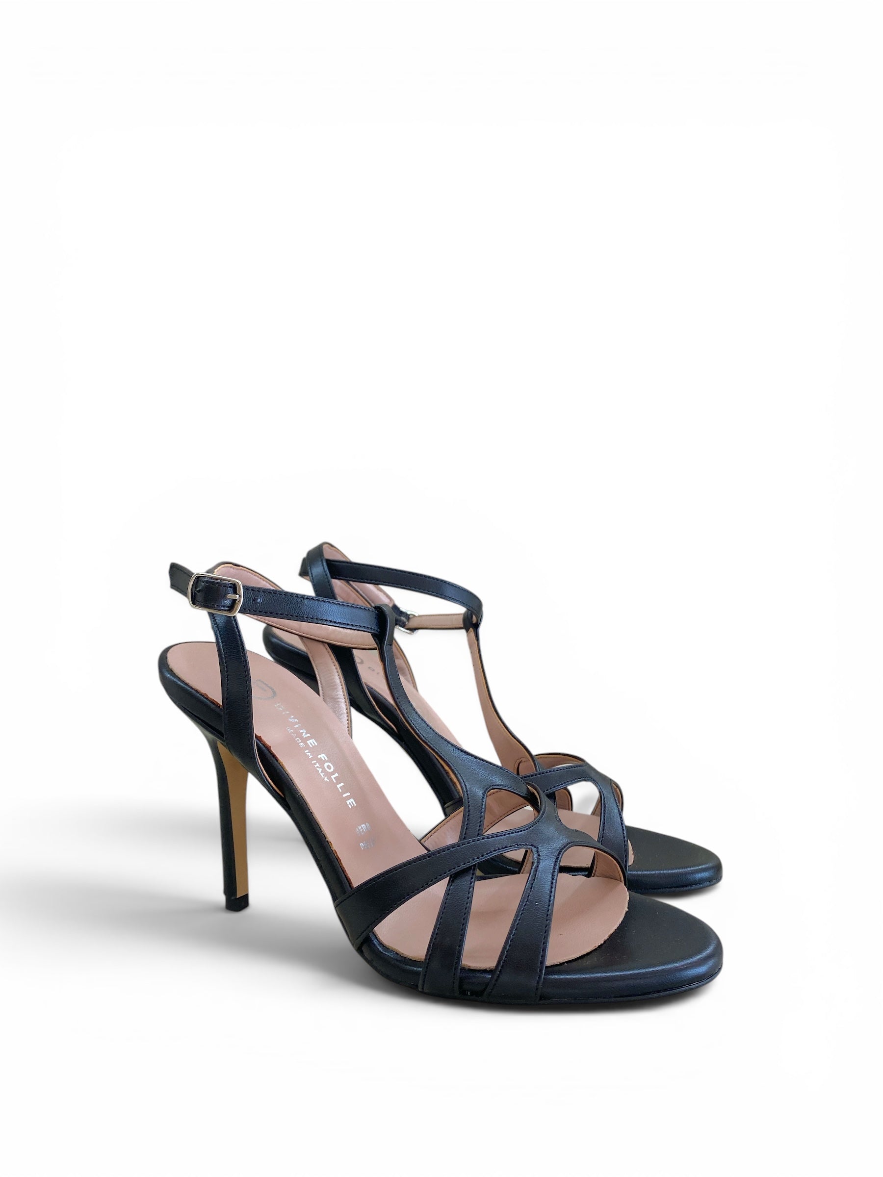 DIVINE FOLLIE SANDALO TACCO ALTO NERO