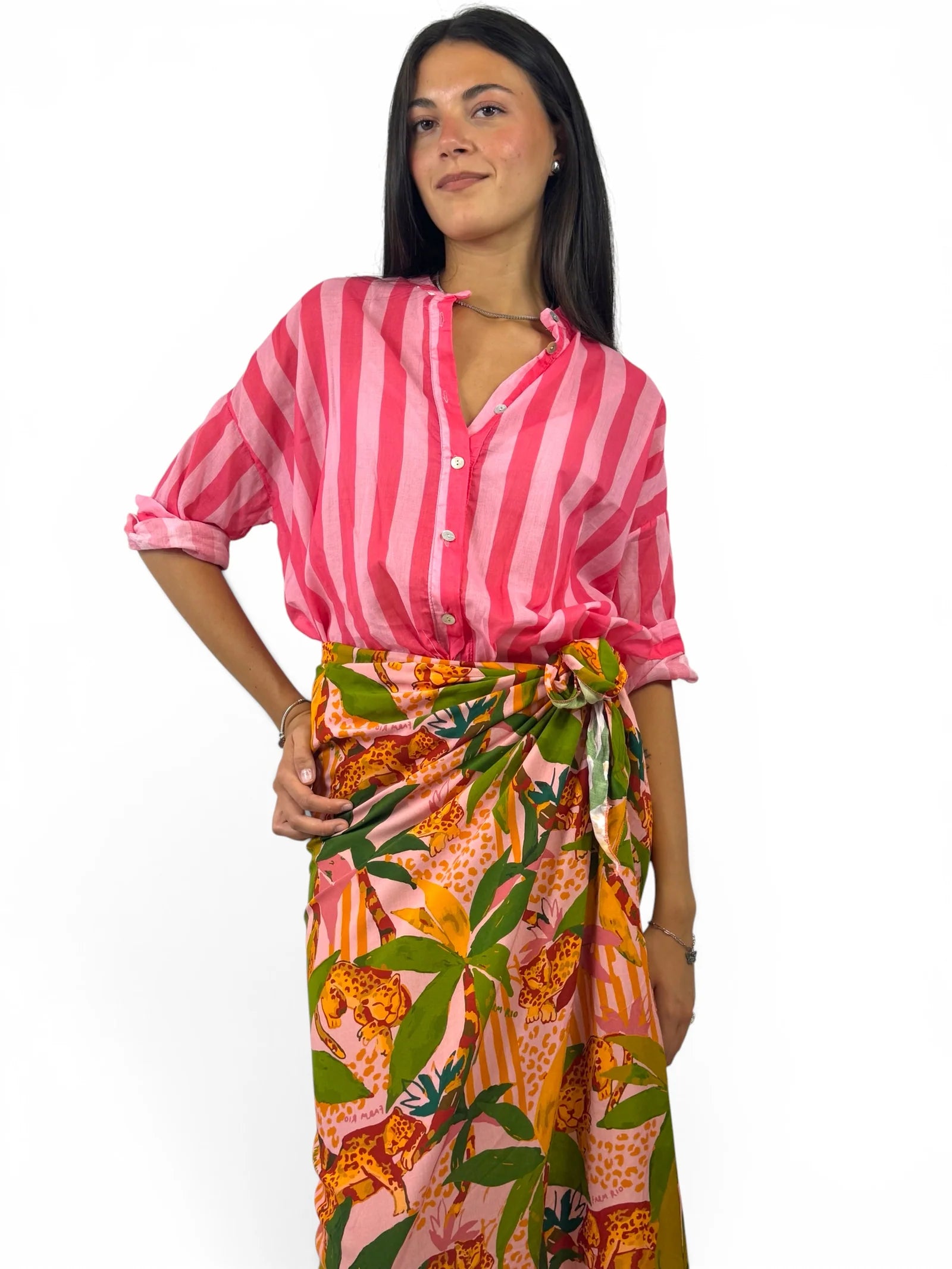 CECILE CAMICIA ROSA CORALLO
