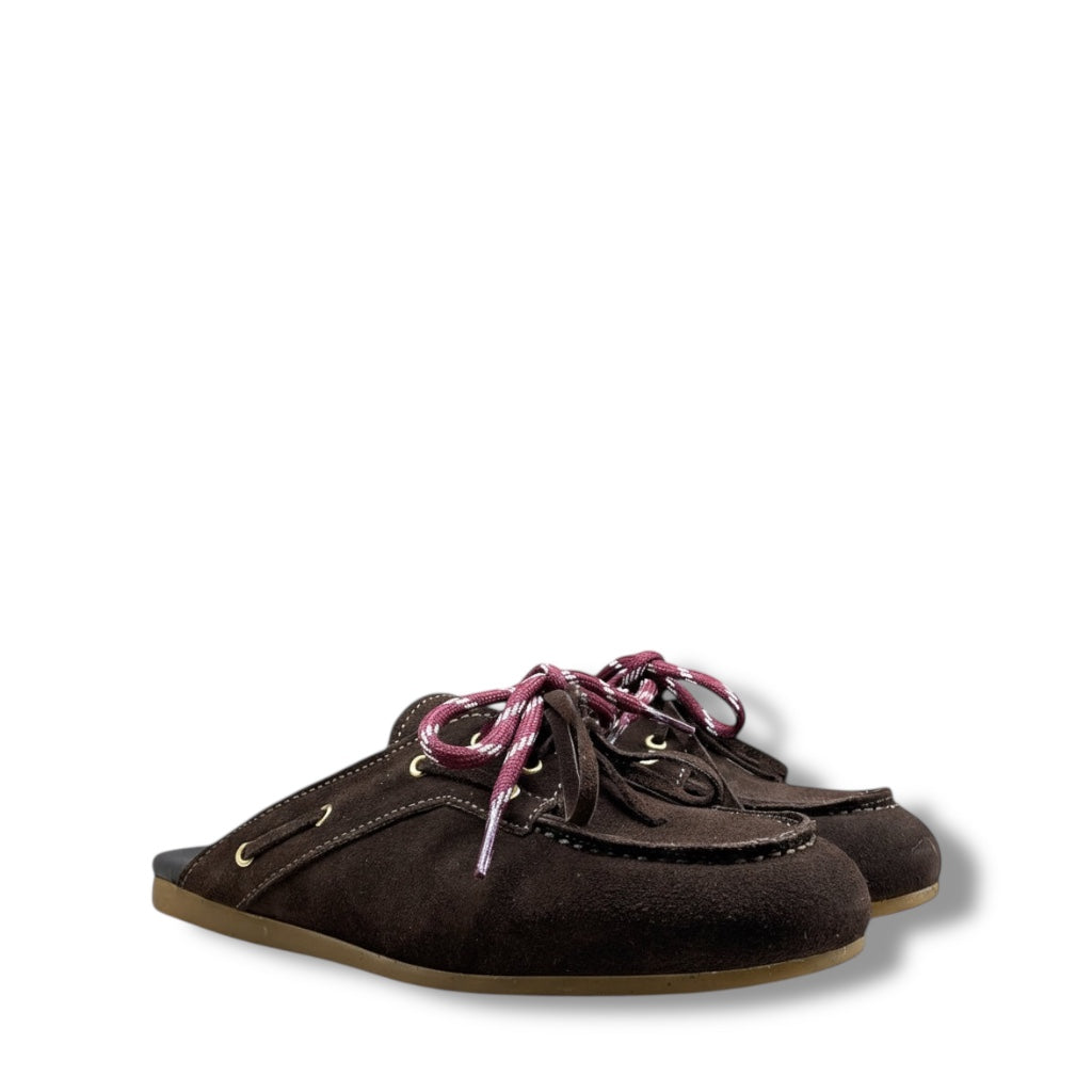 OVYÈ SABOT CAMOSCIO TESTA DI MORO