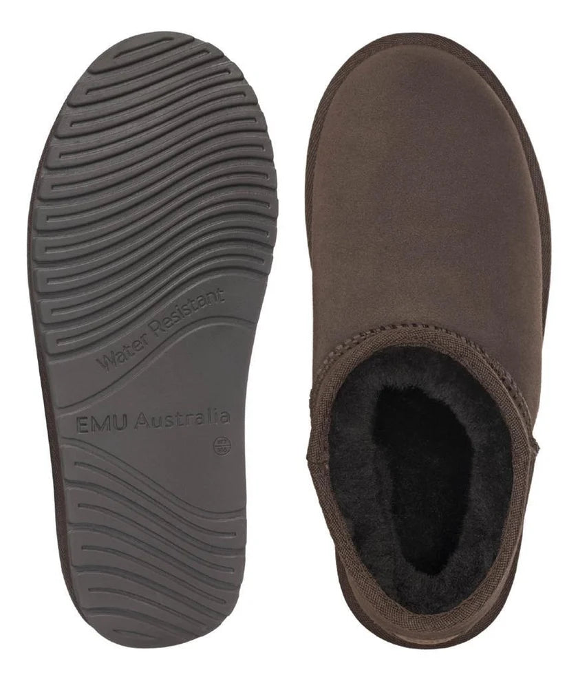 EMU AUSTRALIA STIVALETTI MINI STINGER COMPACT CHOCOLATE