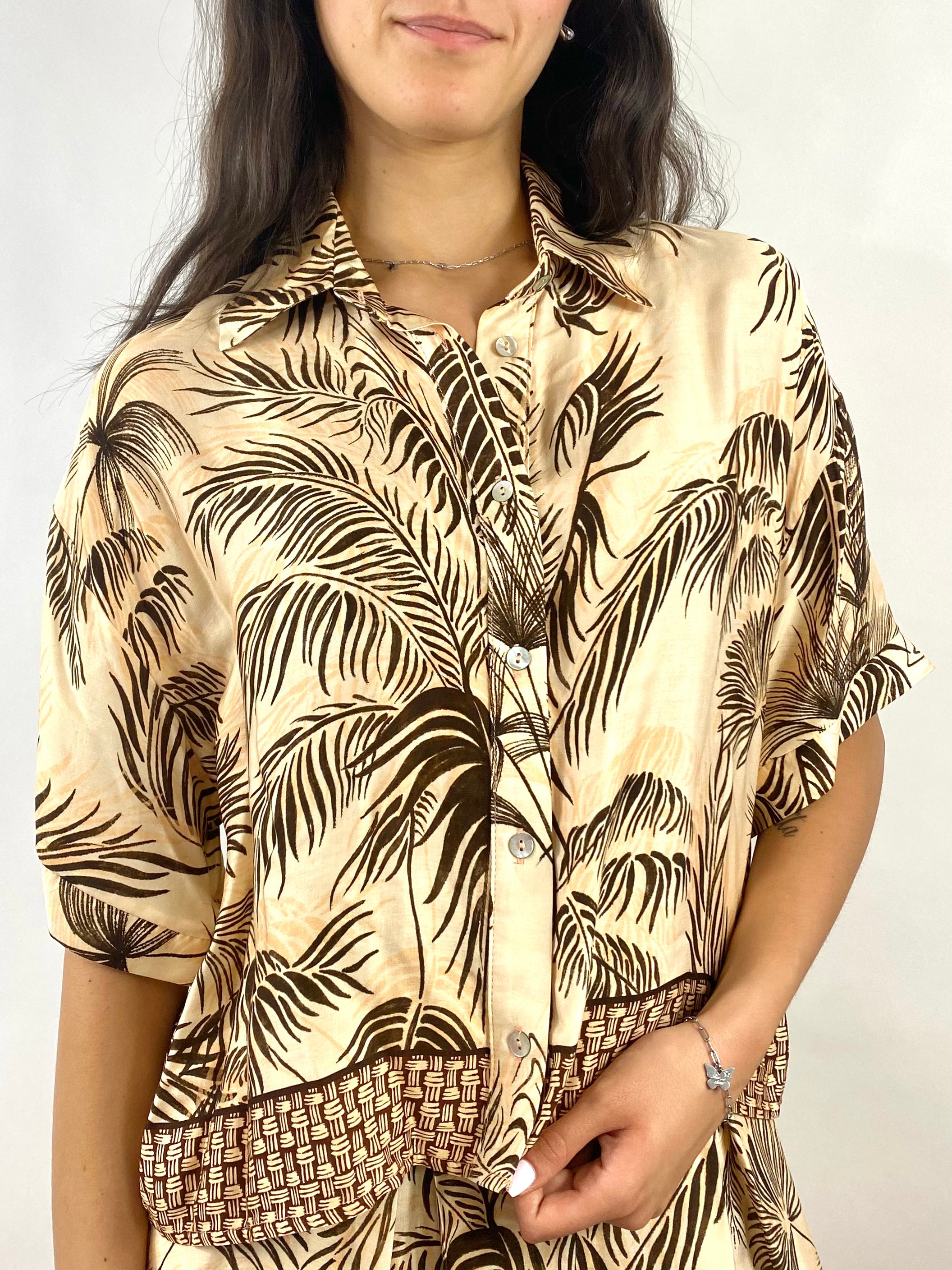 SUSY MIX CAMICIA FANTASIA MORO